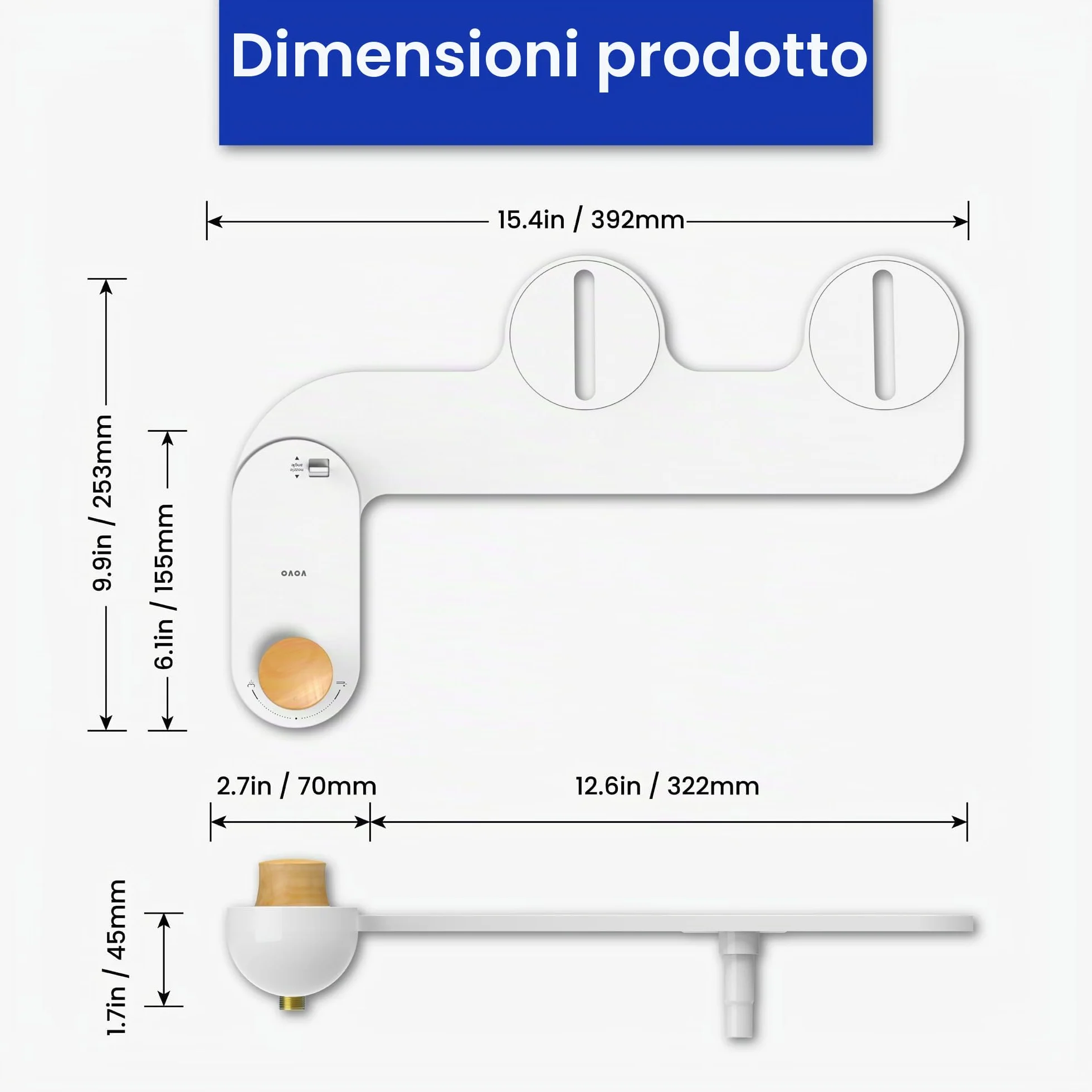 Sedile bidet non elettrico Basic 9