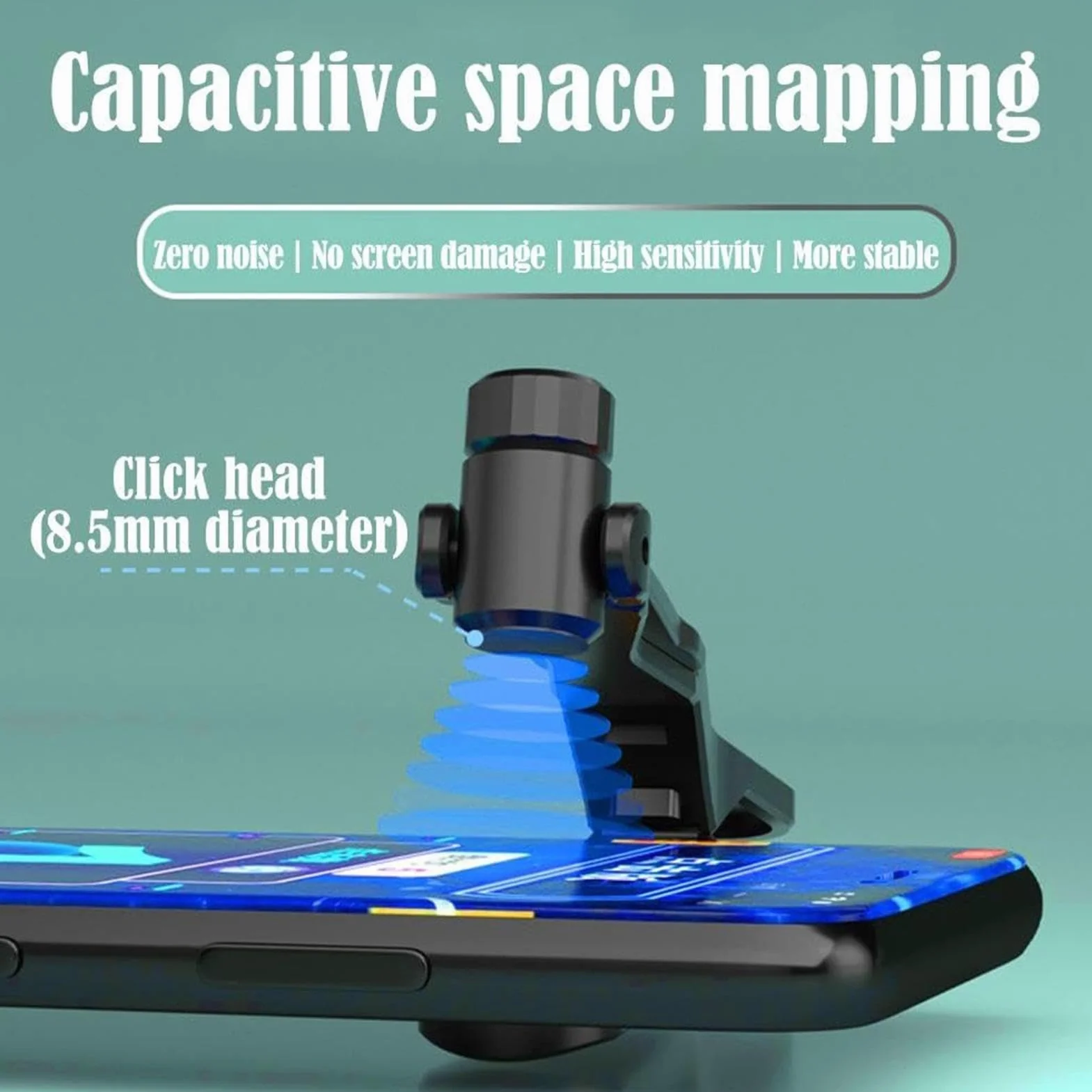 Tapper Schermo Veloce, Clicker Automatico dello Schermo, Clicker Automatico per Smartphone, Clicker Continuo per Dita simulate, Clicker Automatico del Telefono per trasmissioni in Diretta