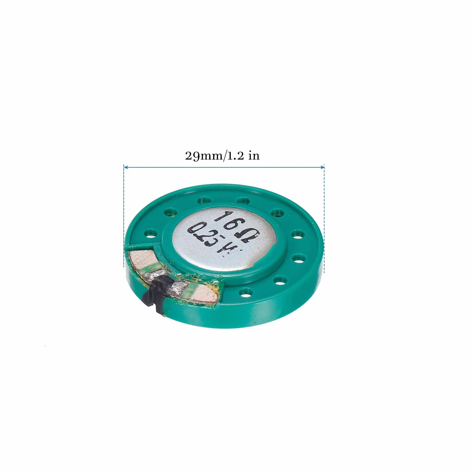 QUARKZMAN 16 Ohm 0,25 W Rotondo Magnete interno Altoparlante x 2pz Plastica Involucro per Casa Audiovisivi Dispositivi [ Alluminio, Metallo, Plastica ]
