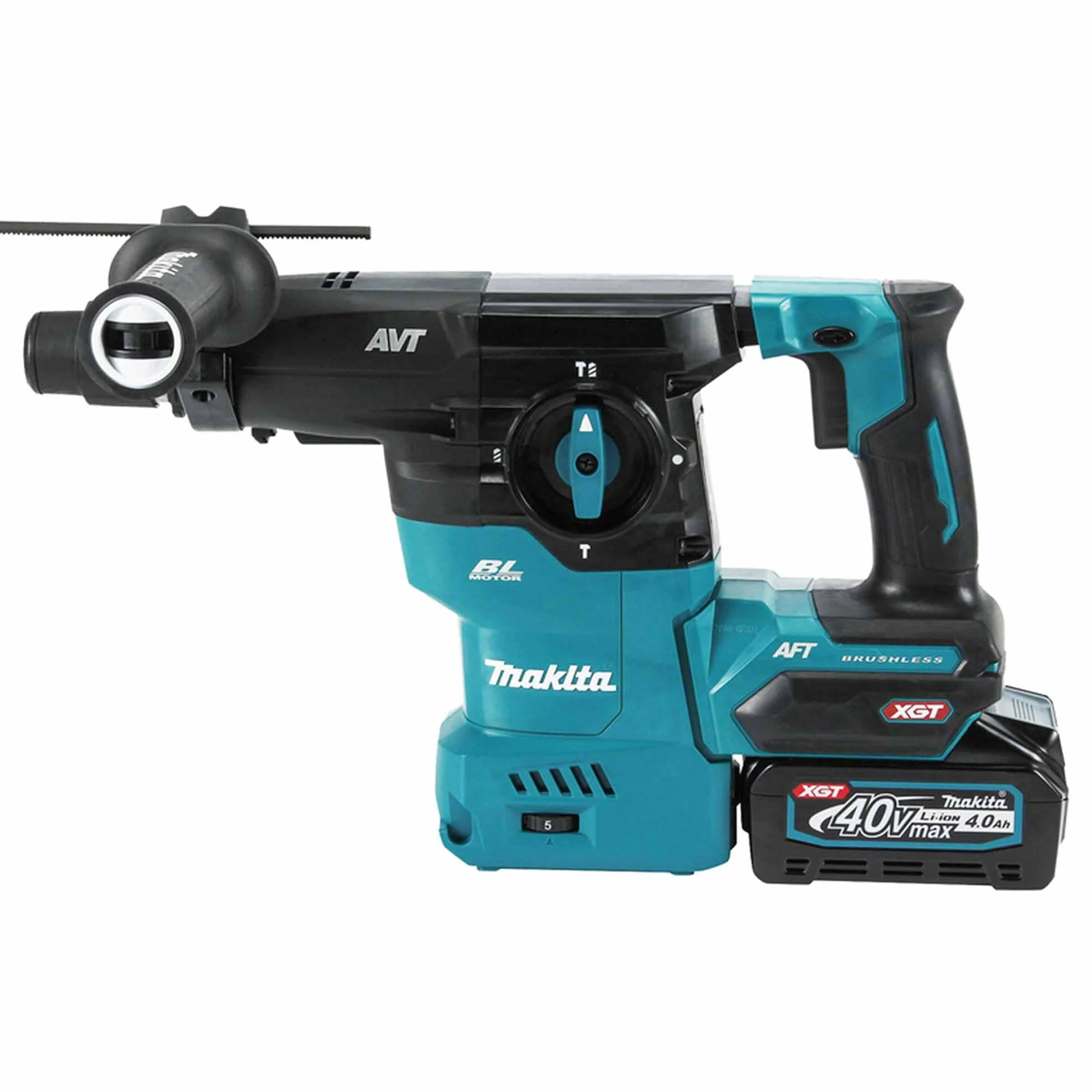 Makita Martello combinato a batteria SDS-Plus 40 V 4,0 Ah 2 batterie + caricatore