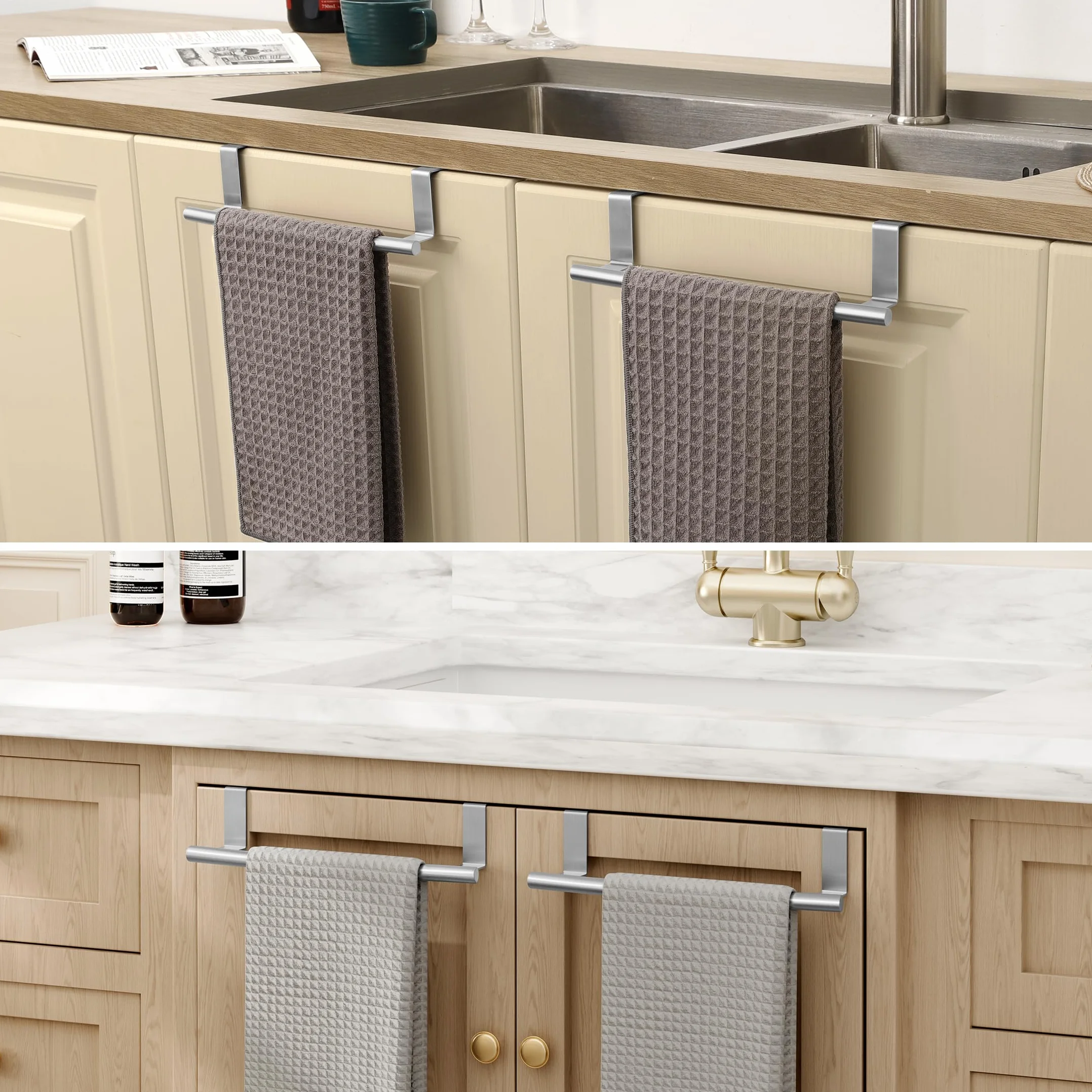 KES SUS304 Porta Asciugamani Cucina Acciaio Inossidabile 2 Pezzi KTH200S26-2-P2