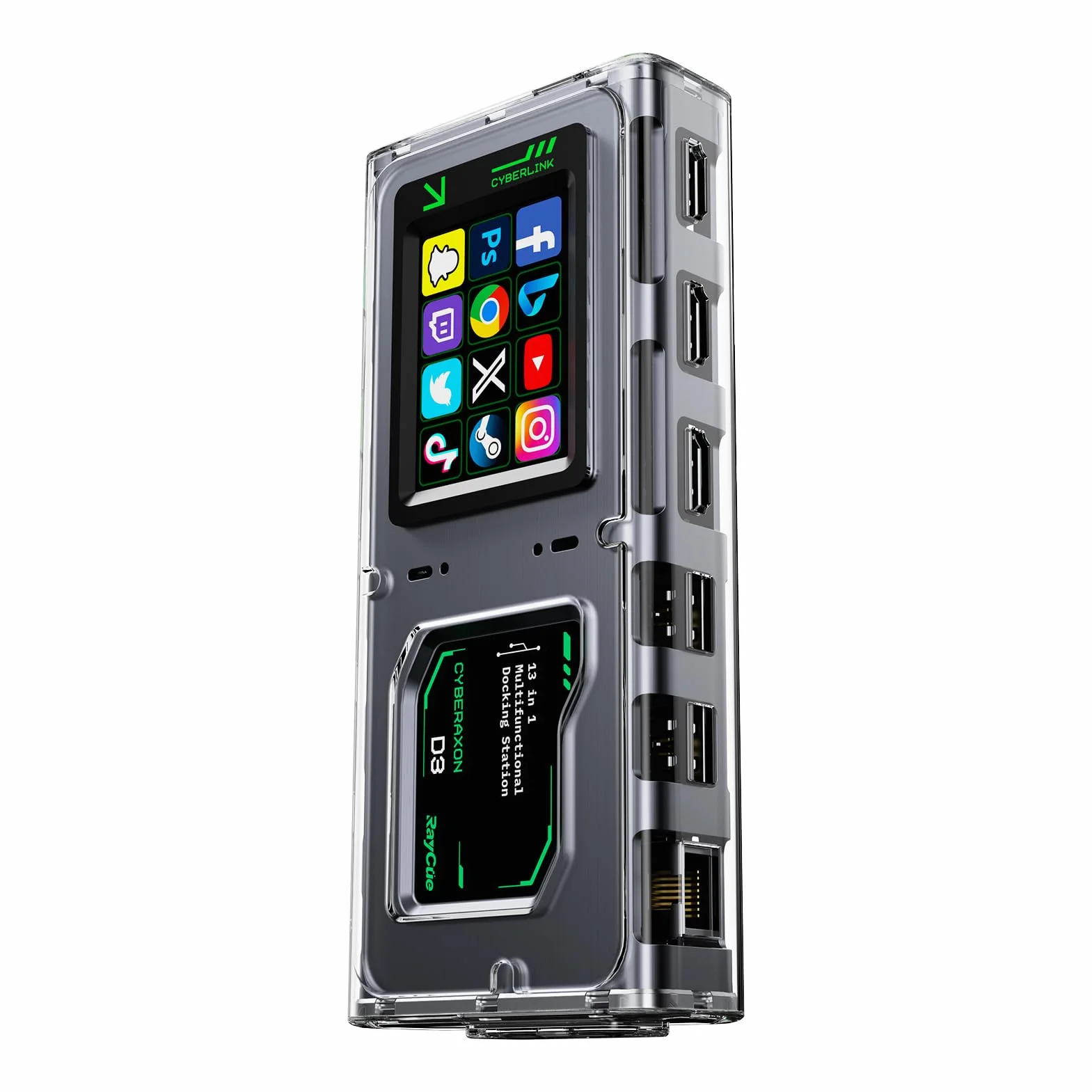 CyberAxon D3: dock di controllo flusso multifunzione 13 in 1