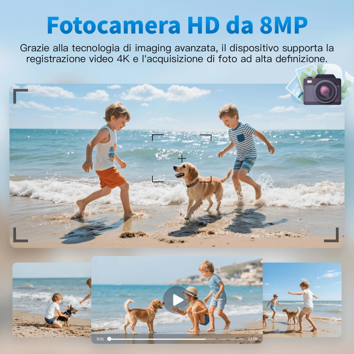 Occhiali intelligenti da 32 GB con intelligenza artificiale, dotati di fotocamera 4K con stabilizzazione dell'immagine, registrazione video e traduzione in tempo reale, lenti fotocromatiche