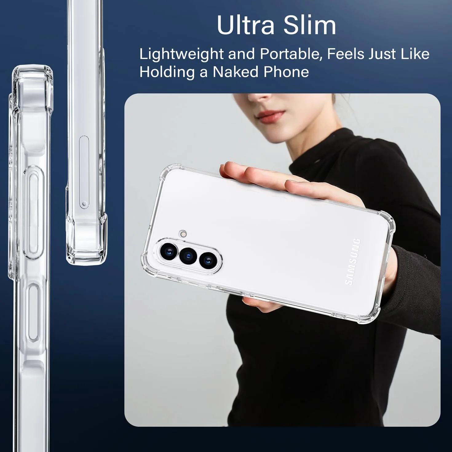 XINYEXIN Custodia per Xiaomi Redmi 15 5G/4G con 2 Pezzi Pellicole Protettive in Vetro Temperato – Trasparente Cover Morbida in TPU con Angoli Airbag, Antiscivolo