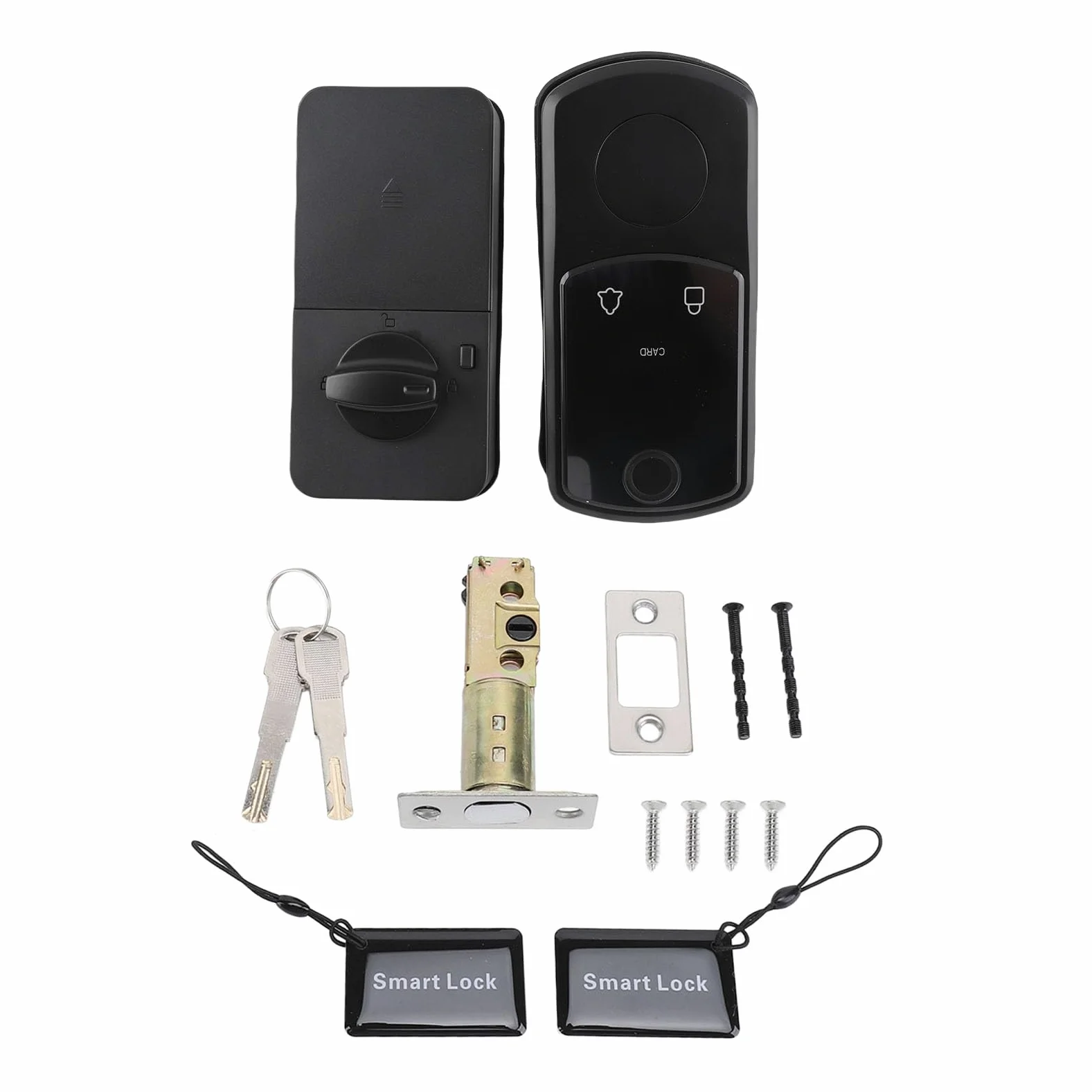 Catenaccio Elettronico con Serratura Digitale Smart Lock con Chiave di Blocco Automatico Password Password Impronta Digitale, Ideale per Porte di Casa, Ufficio, Appartamento e Hotel