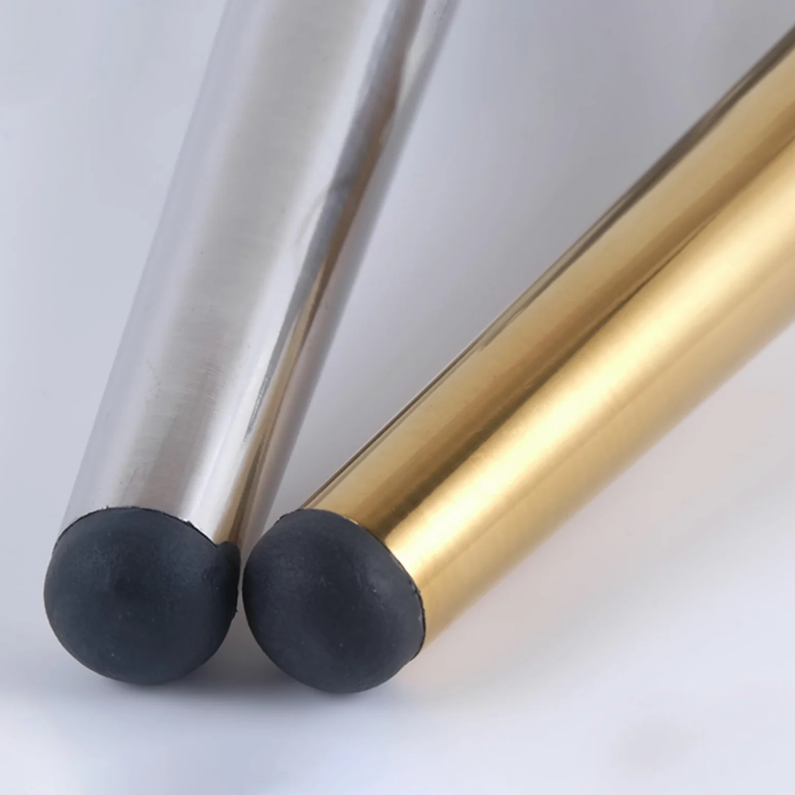 Gambe per Mobili Piedini Conici da 15 cm 4 Pezzi Supporto per Tavolo In Argento Superficie Galvanica In Acciaio Inossidabile Piedini per Divano Altezza: 10-20 cm Piedini per Mobile da 15 cm/6"