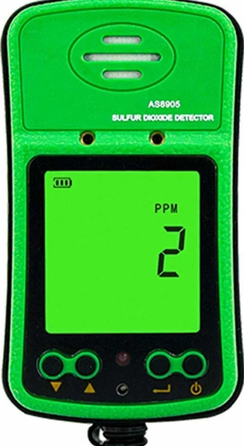Preciso Rilevatore del Tester del Monitor del Gas SO2 - analizzatore del Gas del rilevatore del Gas di anidride zolfo del palmare con Display LCD Digitale Rileva