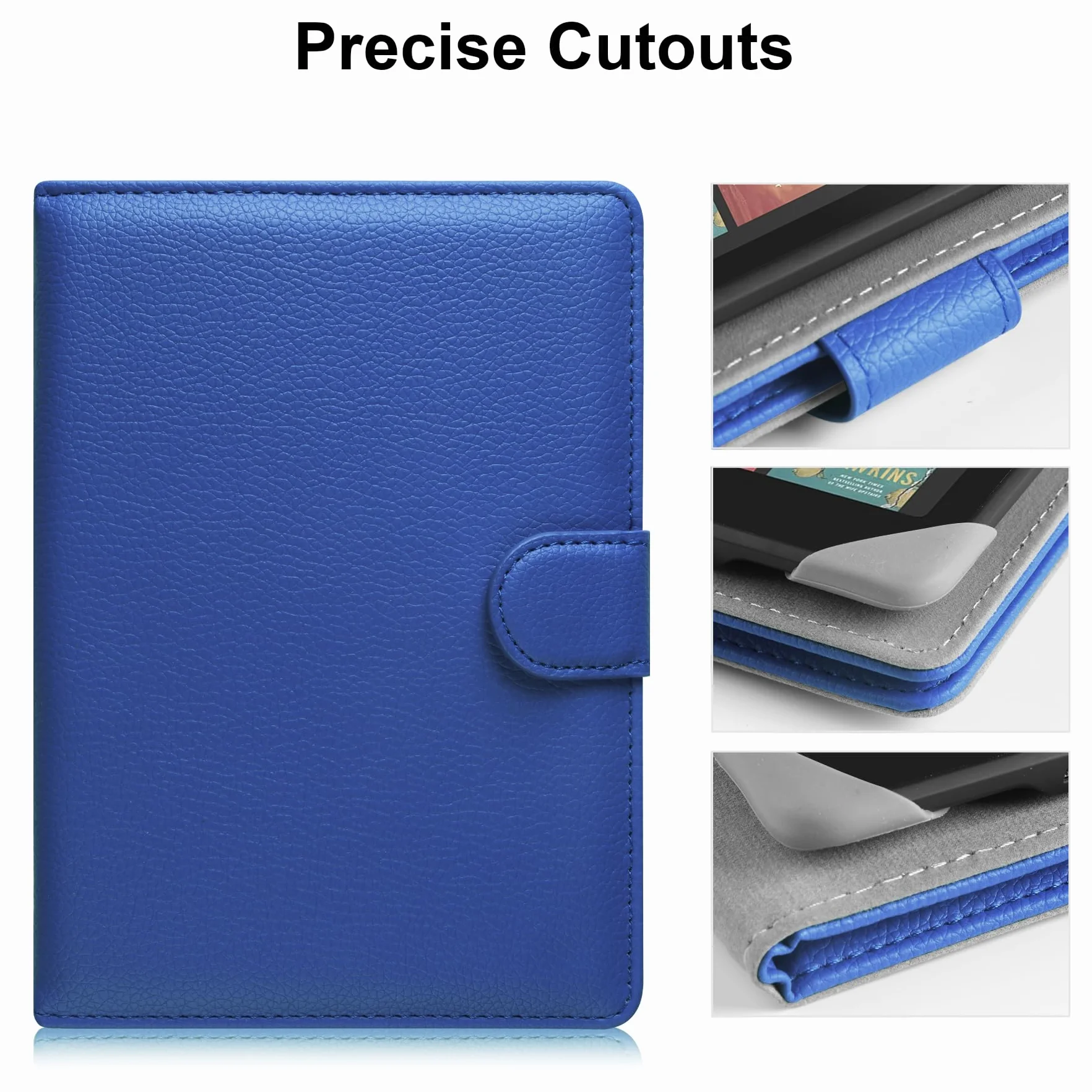 HoYiXi Universale Custodia per 6.8 pollice,7 pollice eReader Compatibilità Kindle Paperwhite/Kobo Clara HD/Kobo Clara 2E/PocketBook/Tolino/Sony 6”-6.8“ E-Book Reader Cover Case,blu