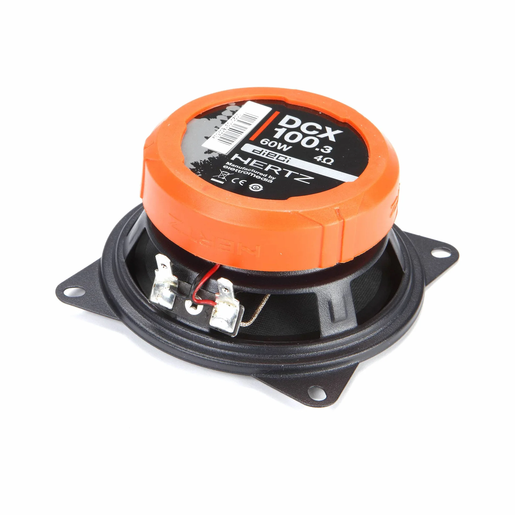 Hertz DCX 100.3 - Coppia di altoparlanti coassiali da 100 mm con tweeter a cupola e woofer in polipropilene con magnete al neodimio - 60W max