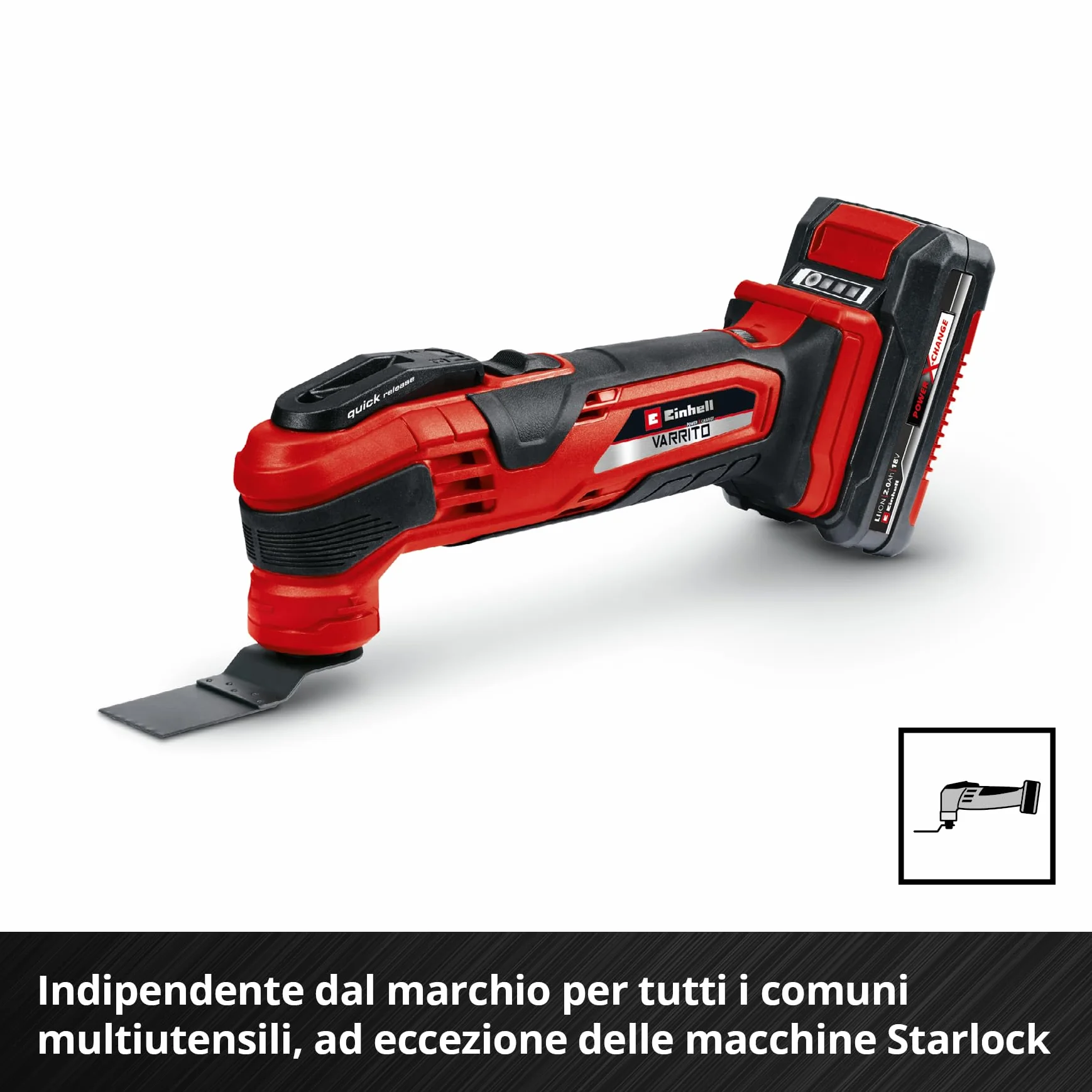 Einhell set multiutensile 6 pz. lama BIM HCS CrV HM raspa delta raschietto