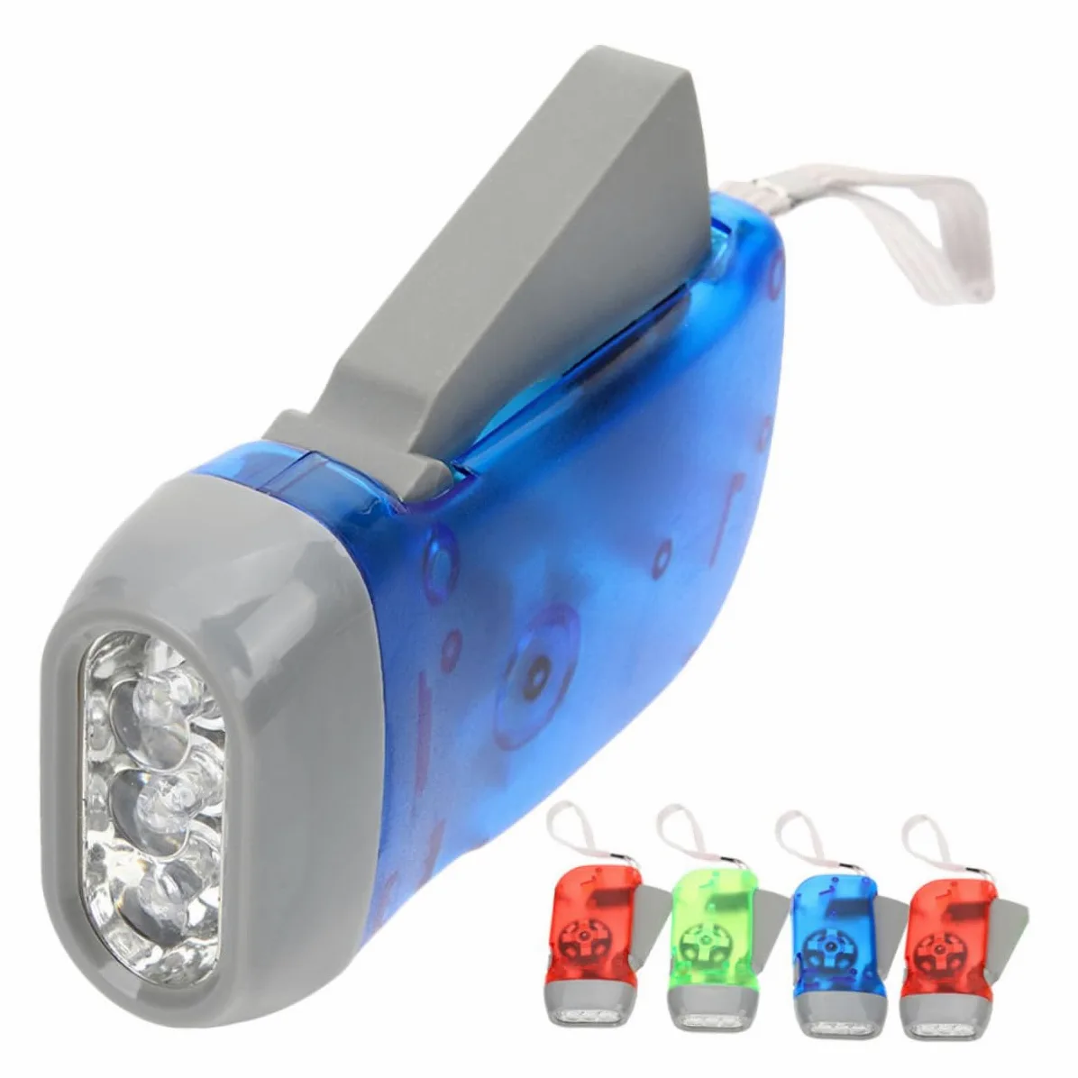 TOYANDONA Torcia a Manovella 5 Pezzi, Luce di Emergenza Portatile | Design Ergonomico e Leggero, Ricarica Manuale, Uso Outdoor e Quotidiano Stile Casuale