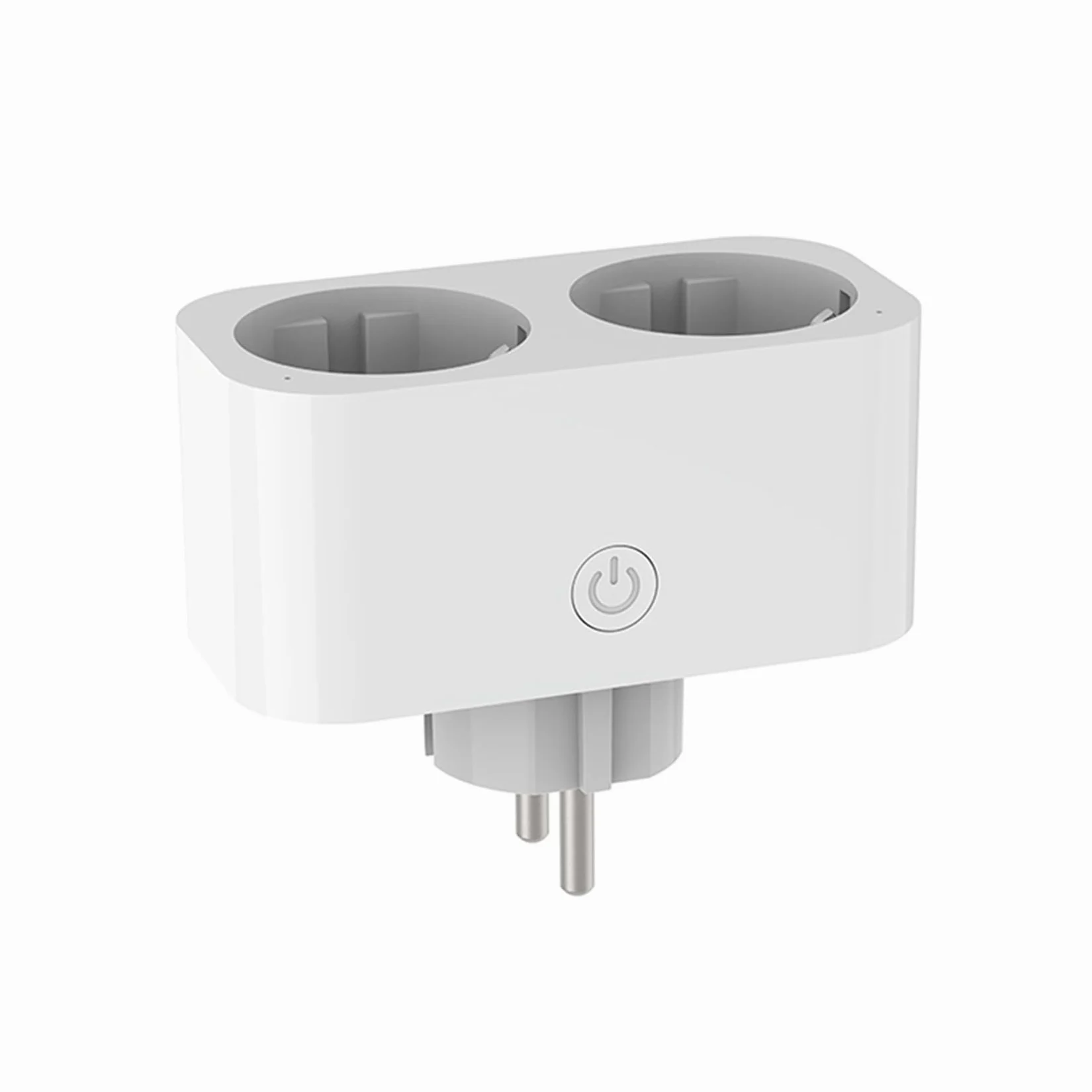 3X TUYA Wifi Dual Plug 16A 2 In 1 Presa Interruttore Home Temporizzazione APP Controllo Vocale CLY809 Spina UE