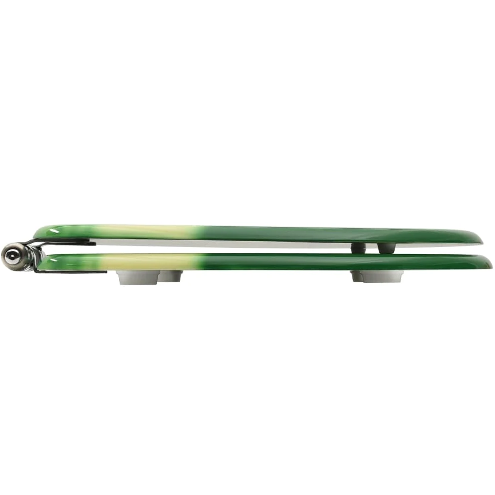 Sedile WC coperchio chiusura morbida MDF verde gocce d'acqua 02_0002935