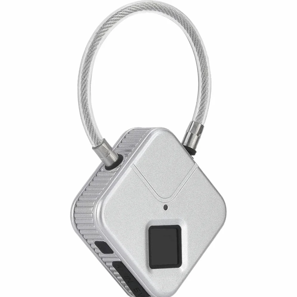 Lucchetto per impronte digitali, lucchetto per borsa con metallo impermeabile IP66, adatto per armadietto della palestra, serratura dell'armadietto della scuola, zaino, valigia, bagaglio da viaggio (