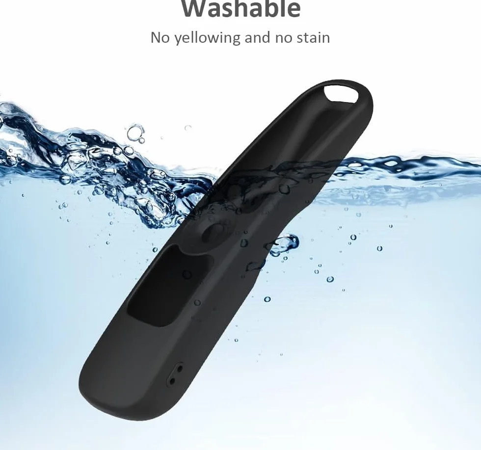 Custodia in Silicone per Telecomando LG AN-MR21GA AN-MR21GC MR22GA MR22GN MR23GA MR24GA, Cover telecomando LG antiurto, lavabile, Cover Telecomando per LG Magic 2021/2022/2023/2024 (Nero)