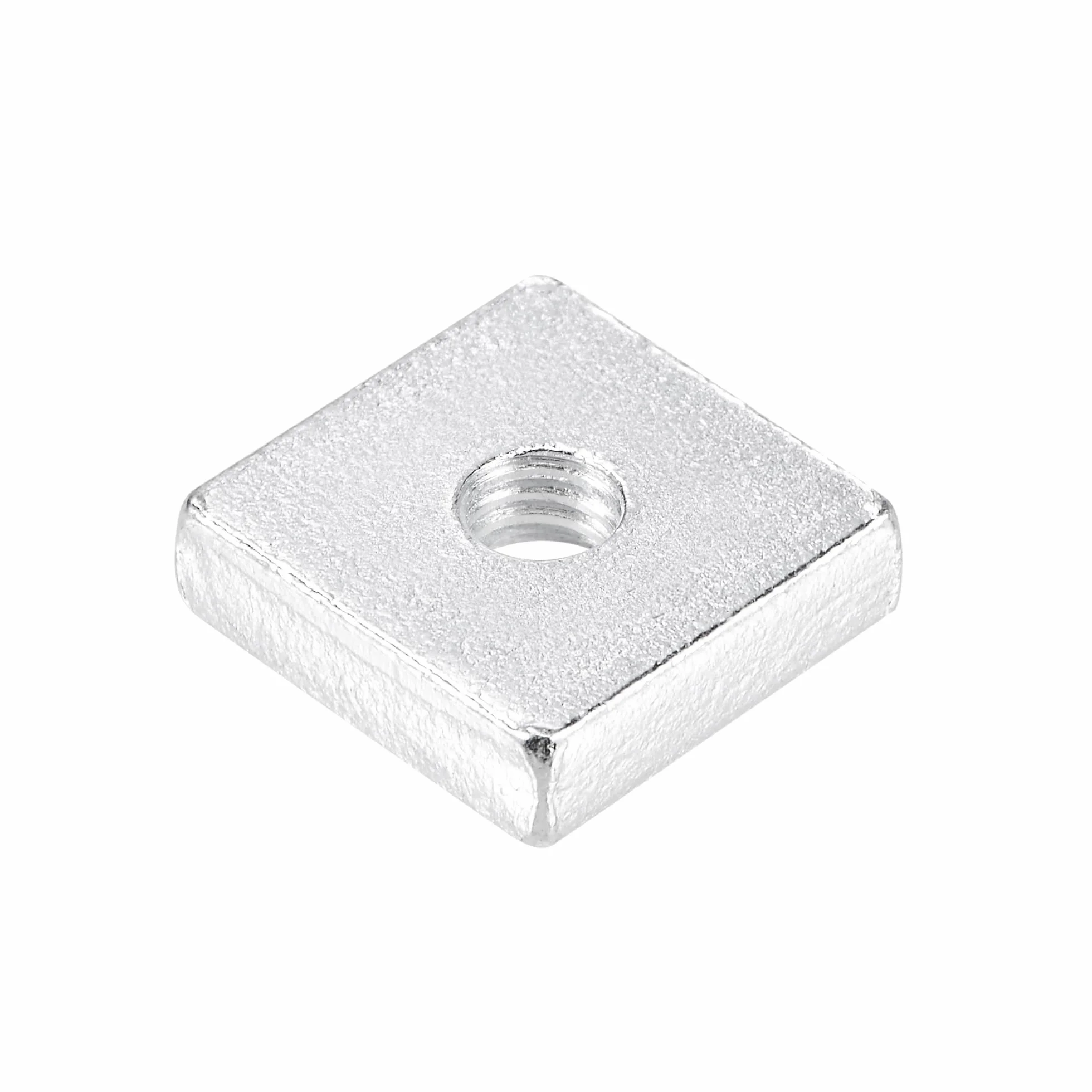 QUARKZMAN Dadi Quadrati M5x14mmx4mm Zincati Metrici Filettatura Grossa 10 Pz