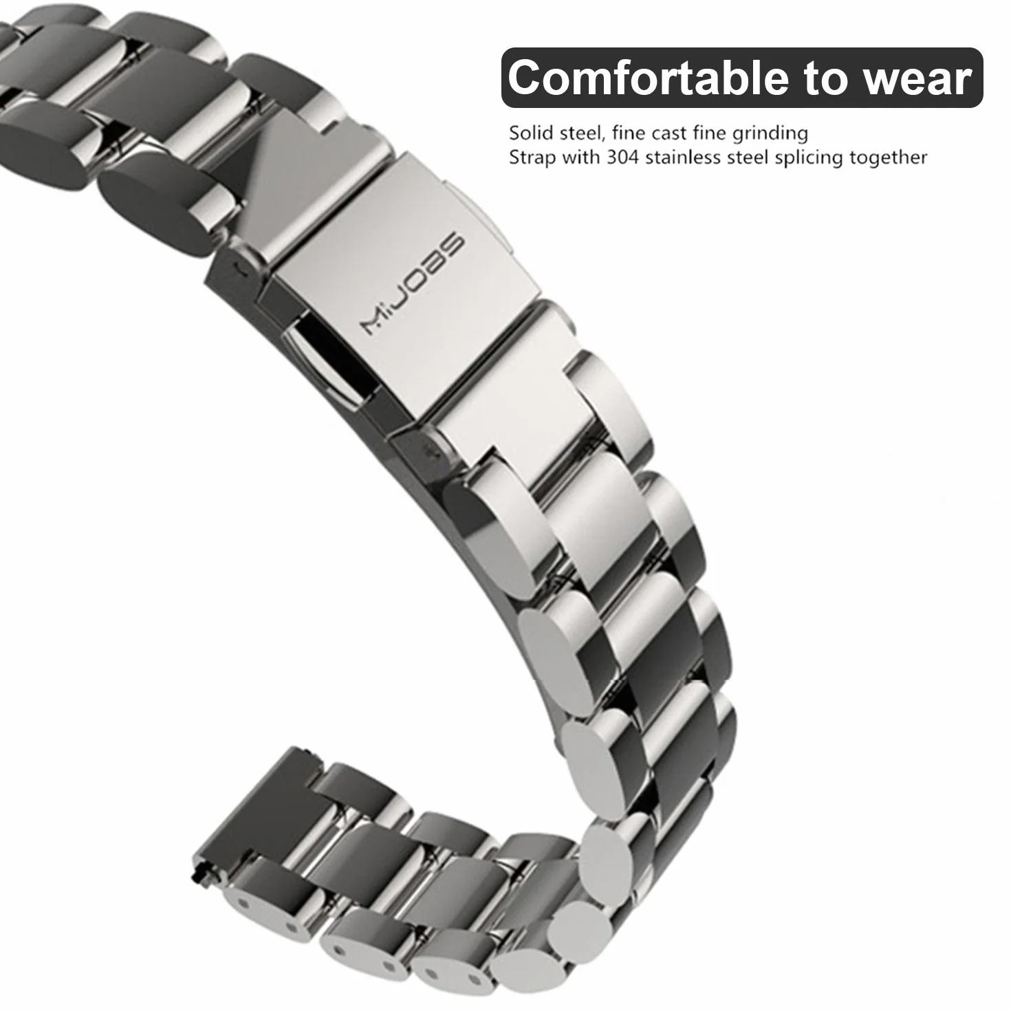 BDIG Cinturino per Mi Band 6 Cinturini Metallo in Acciaio Inossidabile MiBand 5 Bracciale di Ricambio Braccialetto con Links Strumento di Rimozione da Polso Sostitutivo Wristband Cinturini Mi Band 6/5