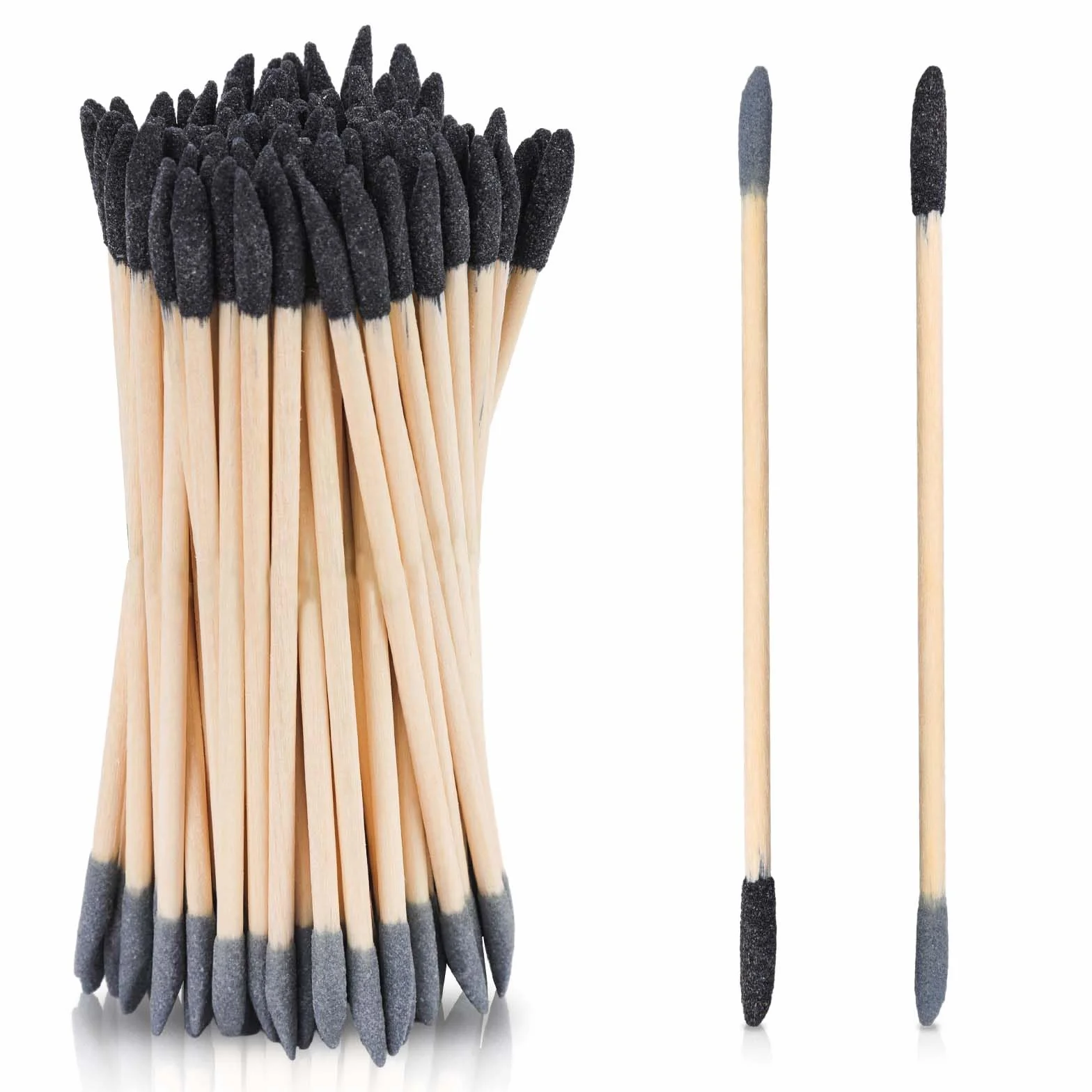 Bastoncini Abrasivi a Doppia Estremità Grana 150/280 per Lucidatura Legno e Plastica