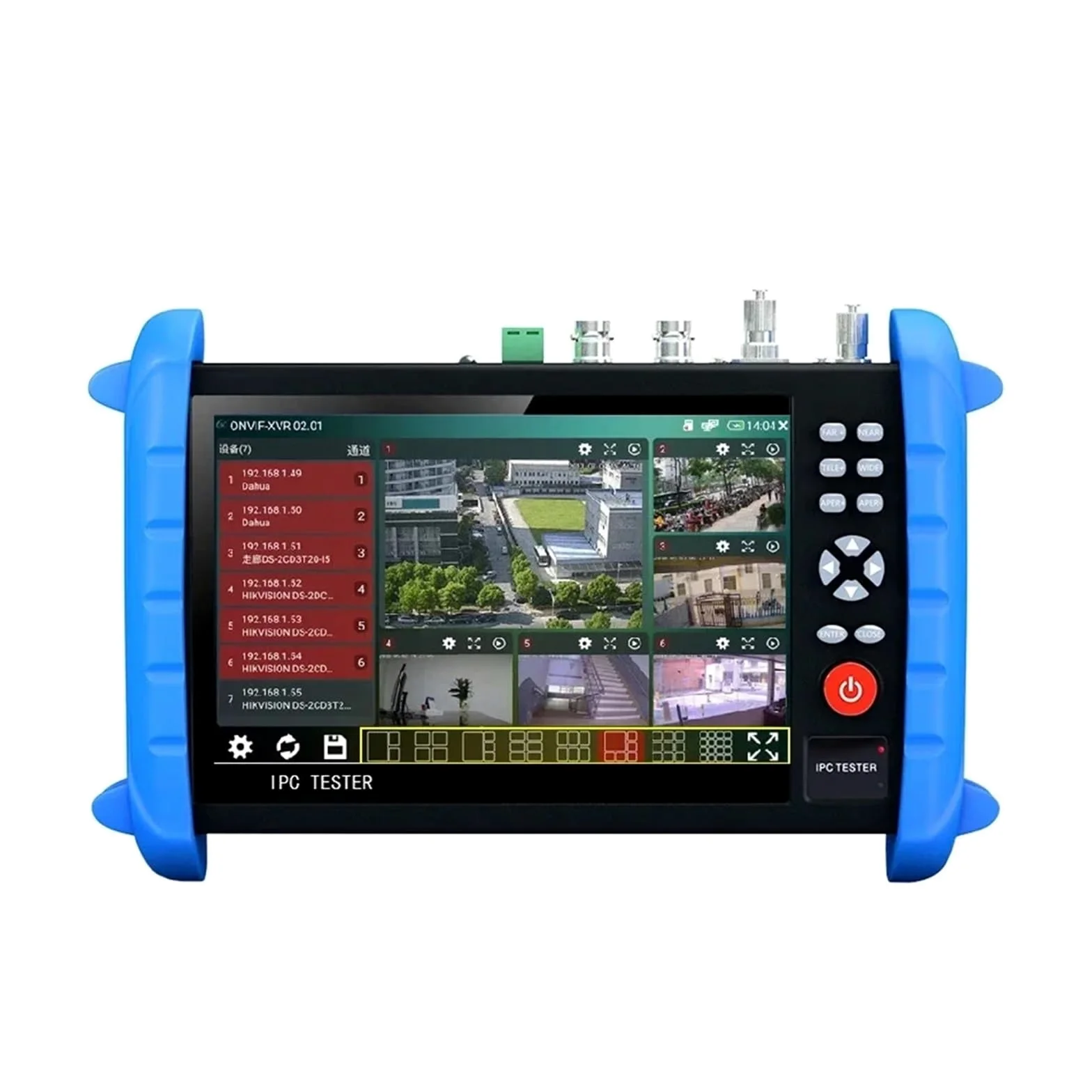 CCTV Tester, Tester CCTV IPCX-ACT H.265 4K 8MP IPC/TVI/CVI/AHD/CVBS Touch Sn Da 7 Pollici Supporto IPC Multifunzione ALL-In-One