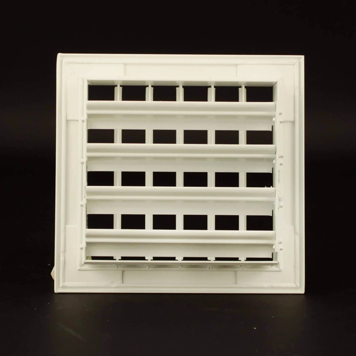 Griglia Bocchetta 16x16cm BIANCA Regolabile con Serranda per Caminetto