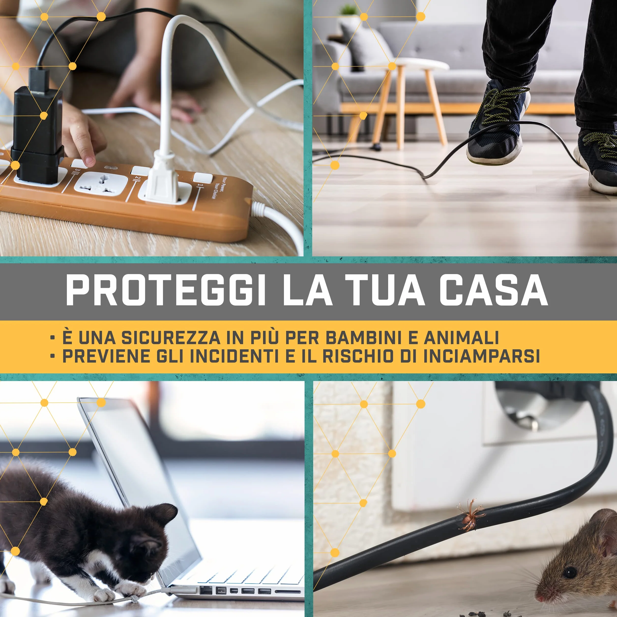 Guaina Copri Cavi Elettrici Trasparente Flessibile Espandibile 10m Cavo Spiralato per Nascondere Fili