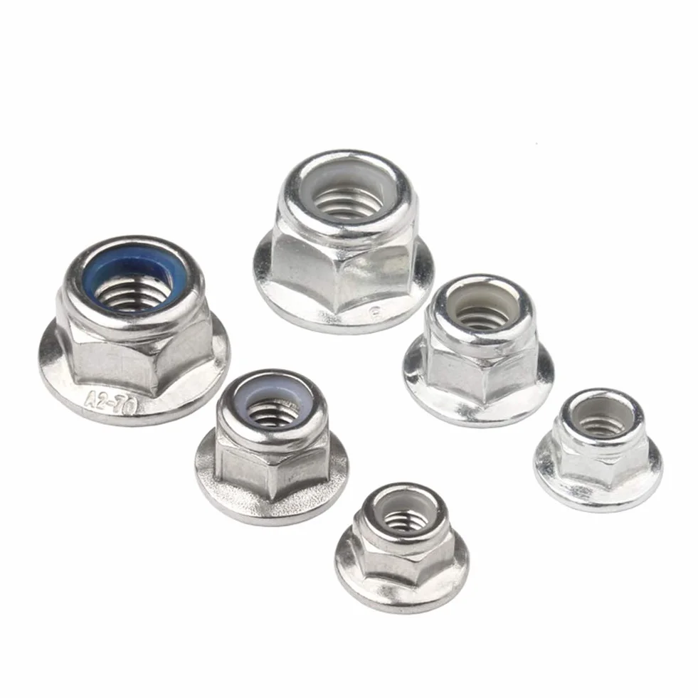 Dado Flangiato Acciaio Inox 304 Autobloccante M4 M5 M6 M8 M10 M12
