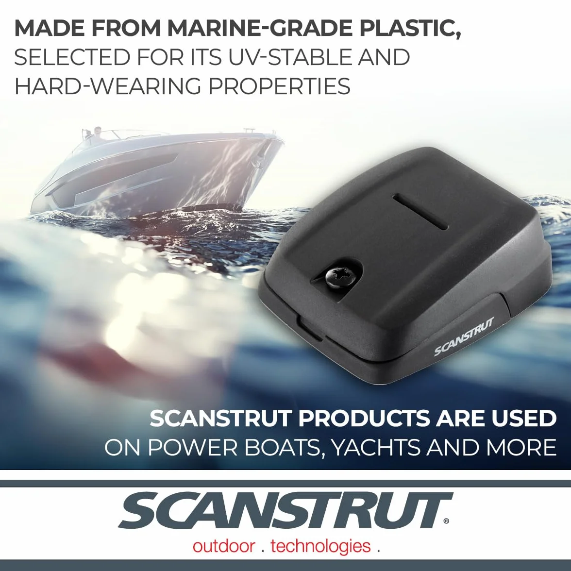 Scanstrut DS-HD10-BLK Guarnizione per Cavi Orizzontale Doppia Nero