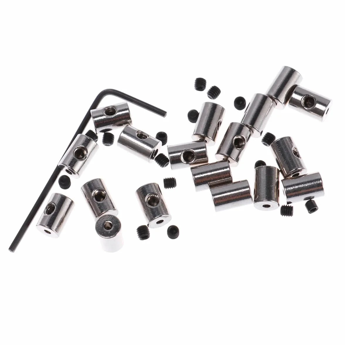 Set 50 Pezzi Pin Backs in Metallo Argento Meccanismo di Bloccaggio per Vest e Distintivi