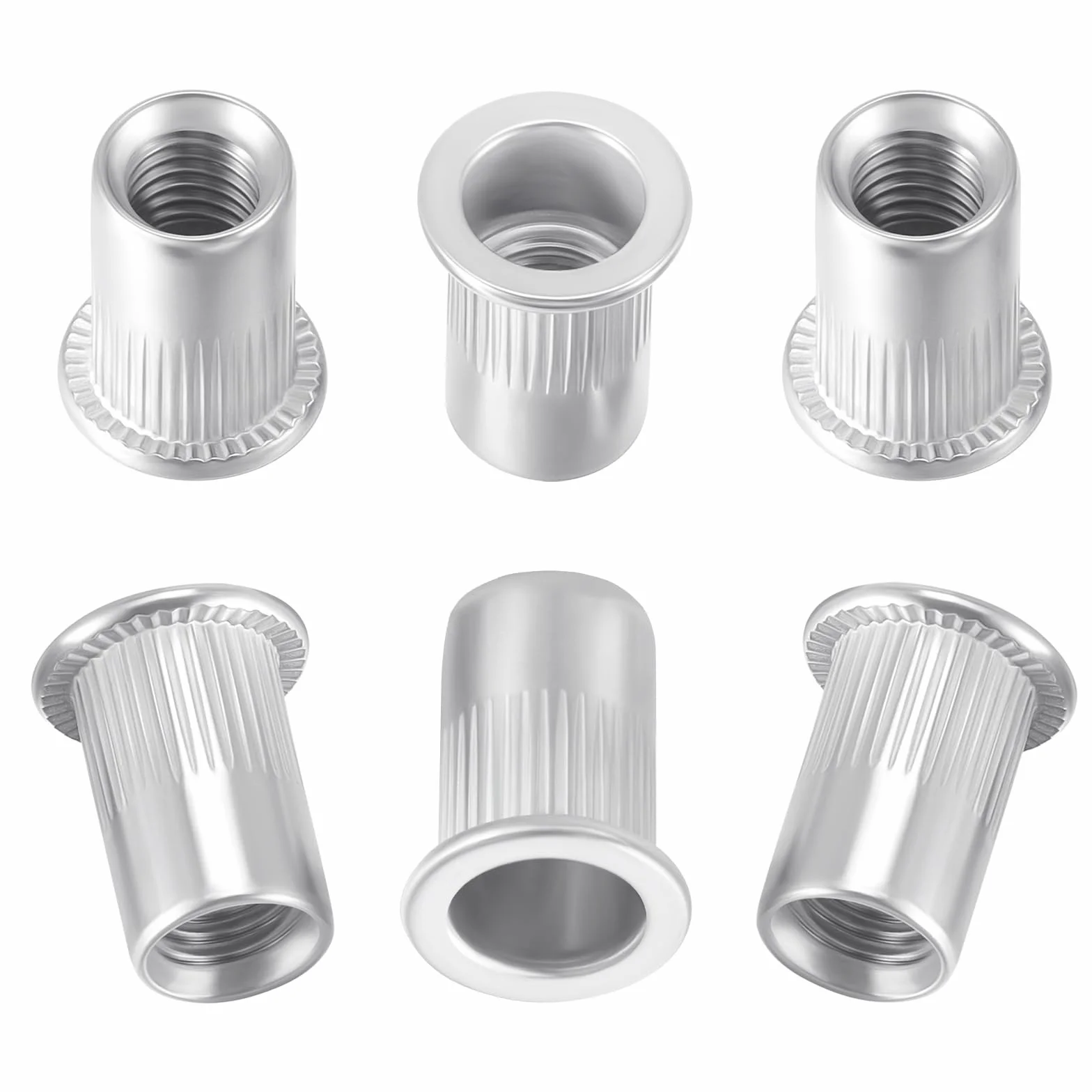 M8 Dadi Rivetti In Acciaio Inox Rivnut, Inserto Filettato a Testa Piatta, 100 Pezzi