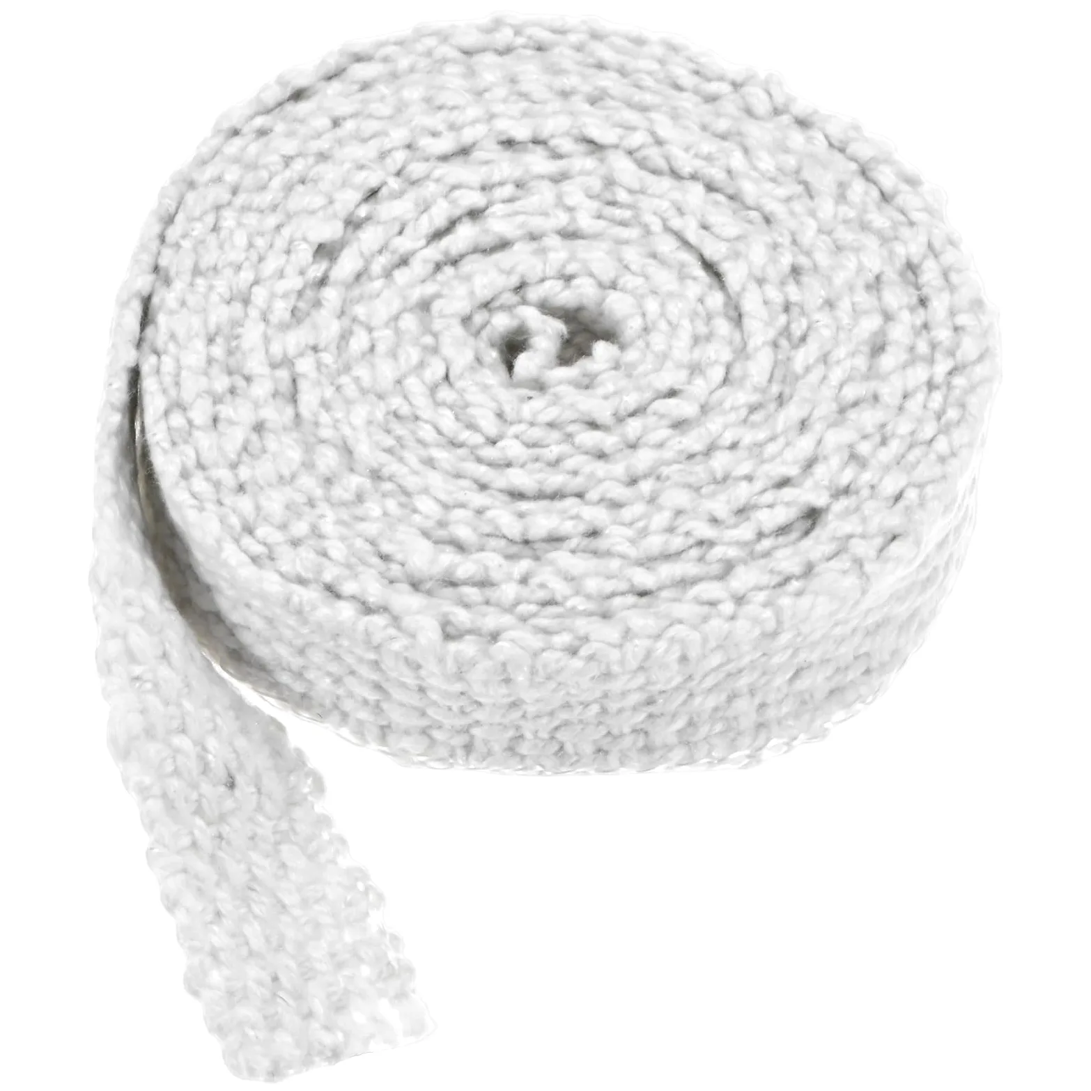 Corda piatta per stufe e caminetti, in fibra di vetro, resistente al calore, fino a 650 °C, multiplo (2,5 x 400,1 cm)
