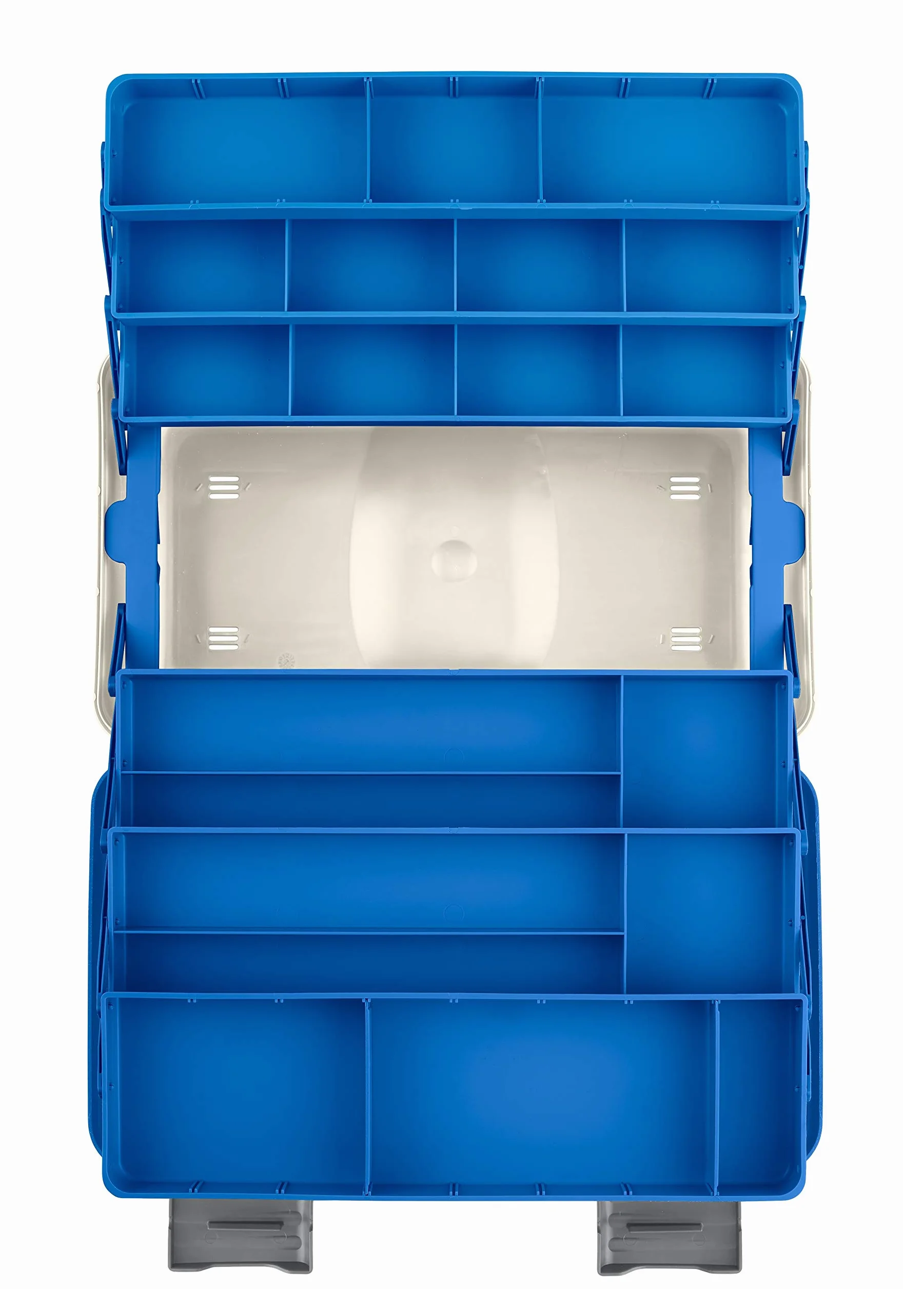 Valigetta Pesca 138 Bianco e Blu 460 x 282 x H253 mm per Attrezzatura da Pesca