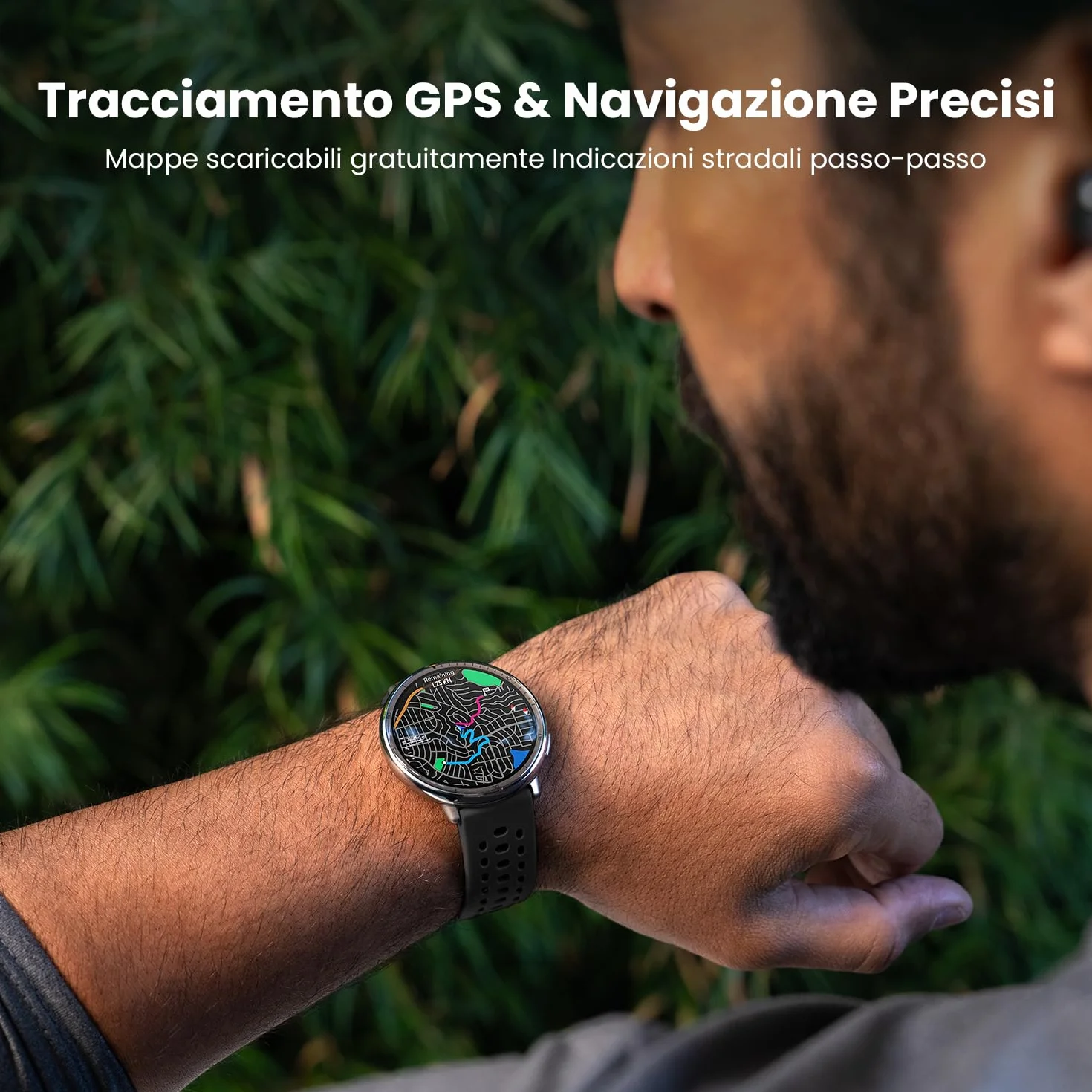 Amazfit Active 2 Smart Watch 44mm, AI, Controllo Vocale, GPS e Mappe incluse, Batteria da 10 Giorni, 160+ Modalità Sportive, Resistente allAcqua 5 ATM per Android e iPhone, Nero