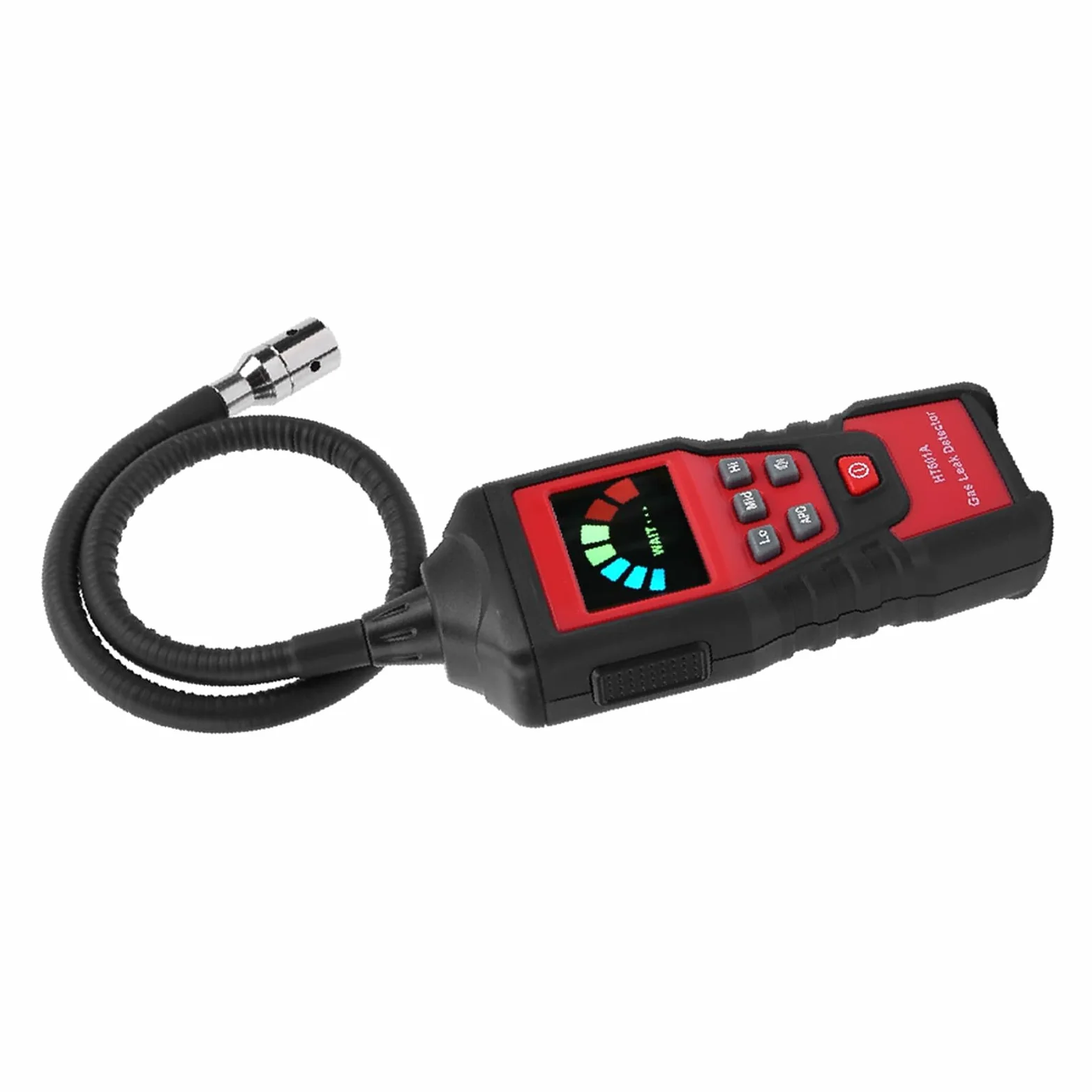 Marhynchus HT601A Rilevatore di Gas Rilevatore di Gas Combustibile Portatile con Display a LED Sonda Flessibile da 40 Cm Reset Automatico Allarme Sonoro e Visivo per Cucina Domestica Bagno Grill House