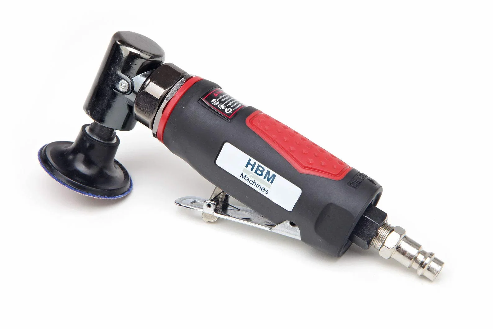HBM Profi Pneumatic 50 mm. Sander - Roloc - Levigatrice - Smerigliatrice - Ad aria - 15000 RPM - 50 mm - 1 kg - 165 x 75 mm