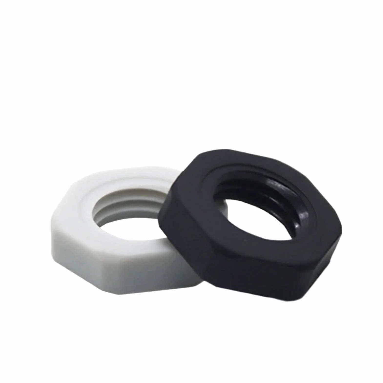 Dado In Plastica Esagonale Nero Nylon M30X1.5 M5-M72 Passo 1.5mm/2mm