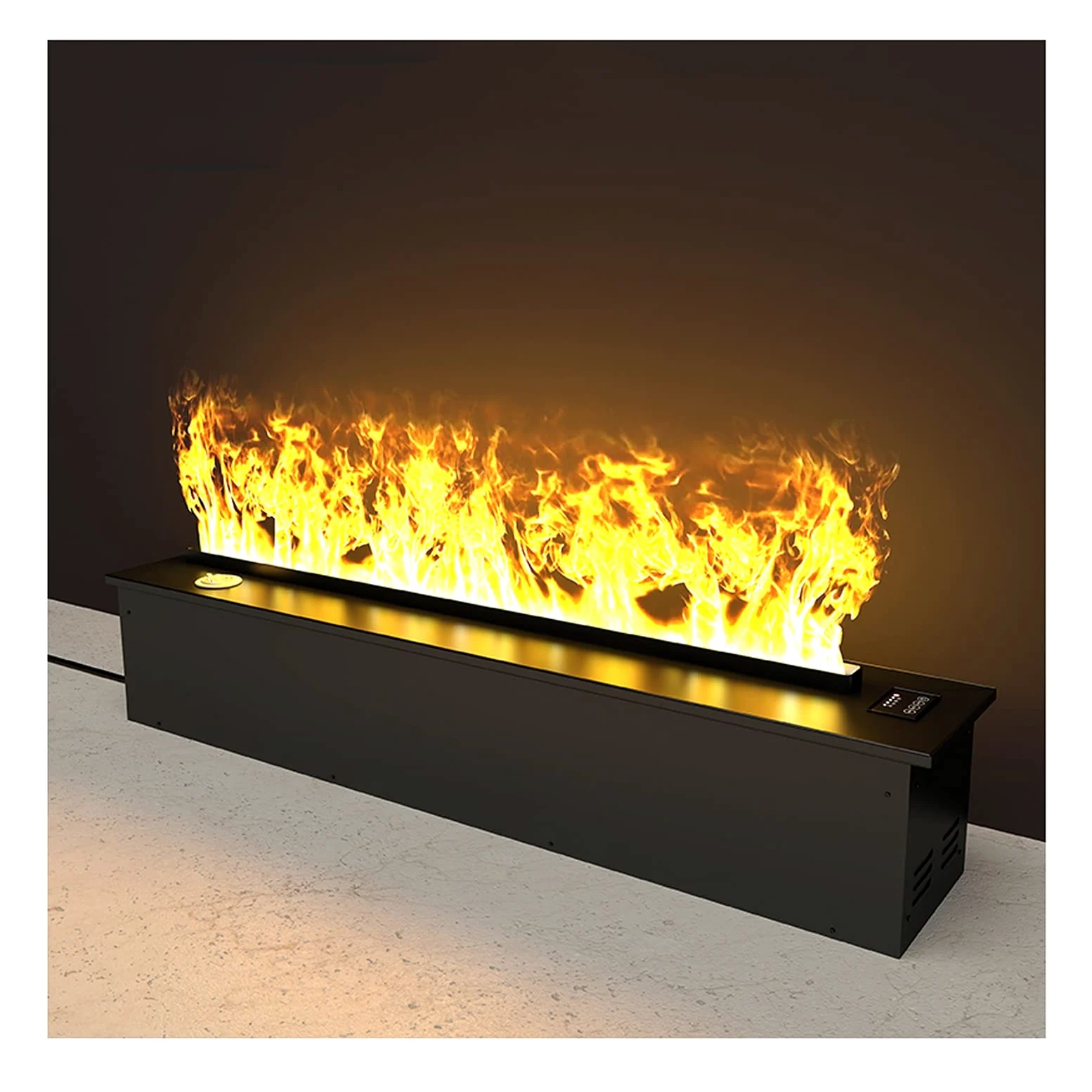 Caminetto Elettrico 29.5 pollici a muro / a parete □ Inserire lampada alogena Camino elettrico con funzione di riempimento dell'acqua automatica e regolazione della fiamma Effetto antincendio 3D Camin