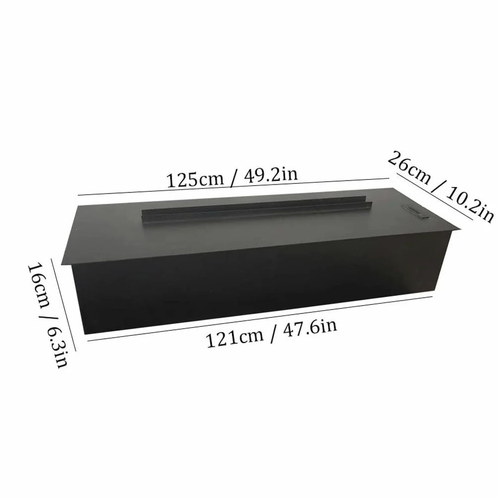 Fuoco Finto Camino Elettrico con Atomizzazione 3D Incorporato, Umidificatore for Soggiorno, Camino Elettrico, Simulazione di Fiamma Allungata Mobili per Il Soggiorno(121x26x16cm)