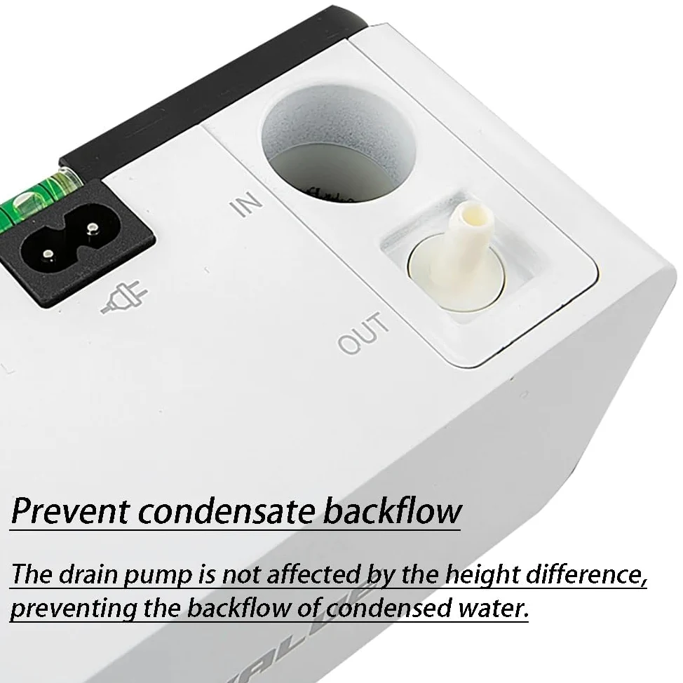 Pompa Condensa Climatizzatore, Pompa di drenaggio del condizionatore d'aria Pompe di sollevamento for la rimozione automatica della condensa ultra-silenziosa for condizionatori d'aria a gancio da 1 a