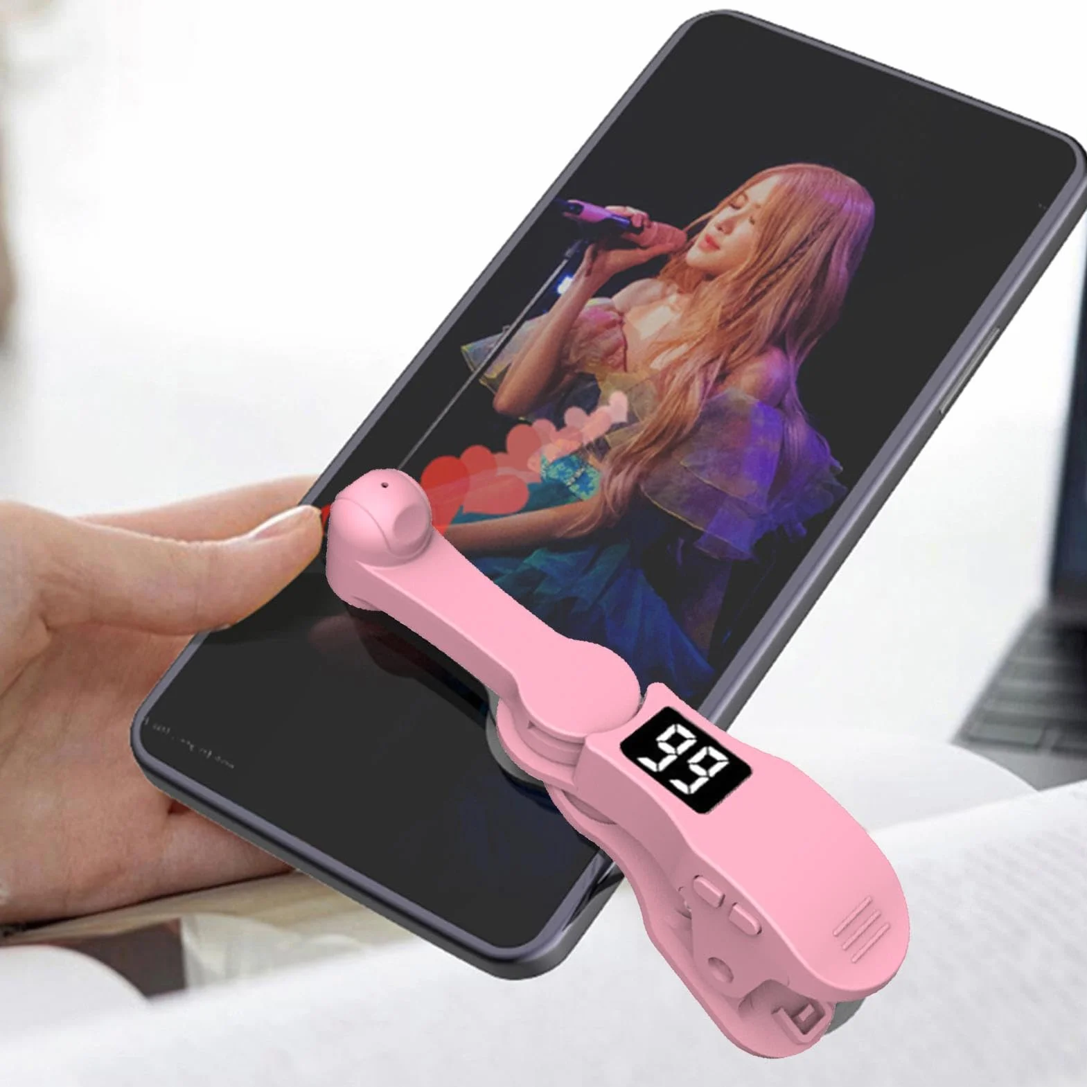 Generico Clicker Automatico per Smartphone,Dispositivo a Tocco Automatico - Gadget per Piace in Live Video e Shopping