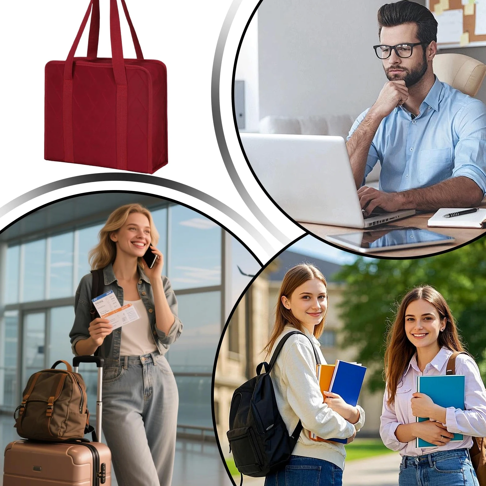 Cassetta Ignifuga Per Documenti Borsa Portaoggetti Ignifuga E Impermeabile | Scatola Portadocumenti Impermeabile Borsa Organizer Portatile Per Casa, Ufficio, Viaggi, Dormitorio, Scuola, Università