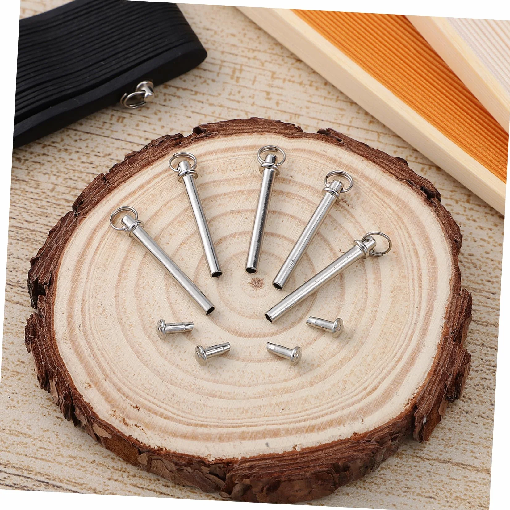 WOONEKY 10 Set Rivetti e Dadi per Riparazione Ventaglio, Accessori Fissaggio Ventagli Pieghevoli