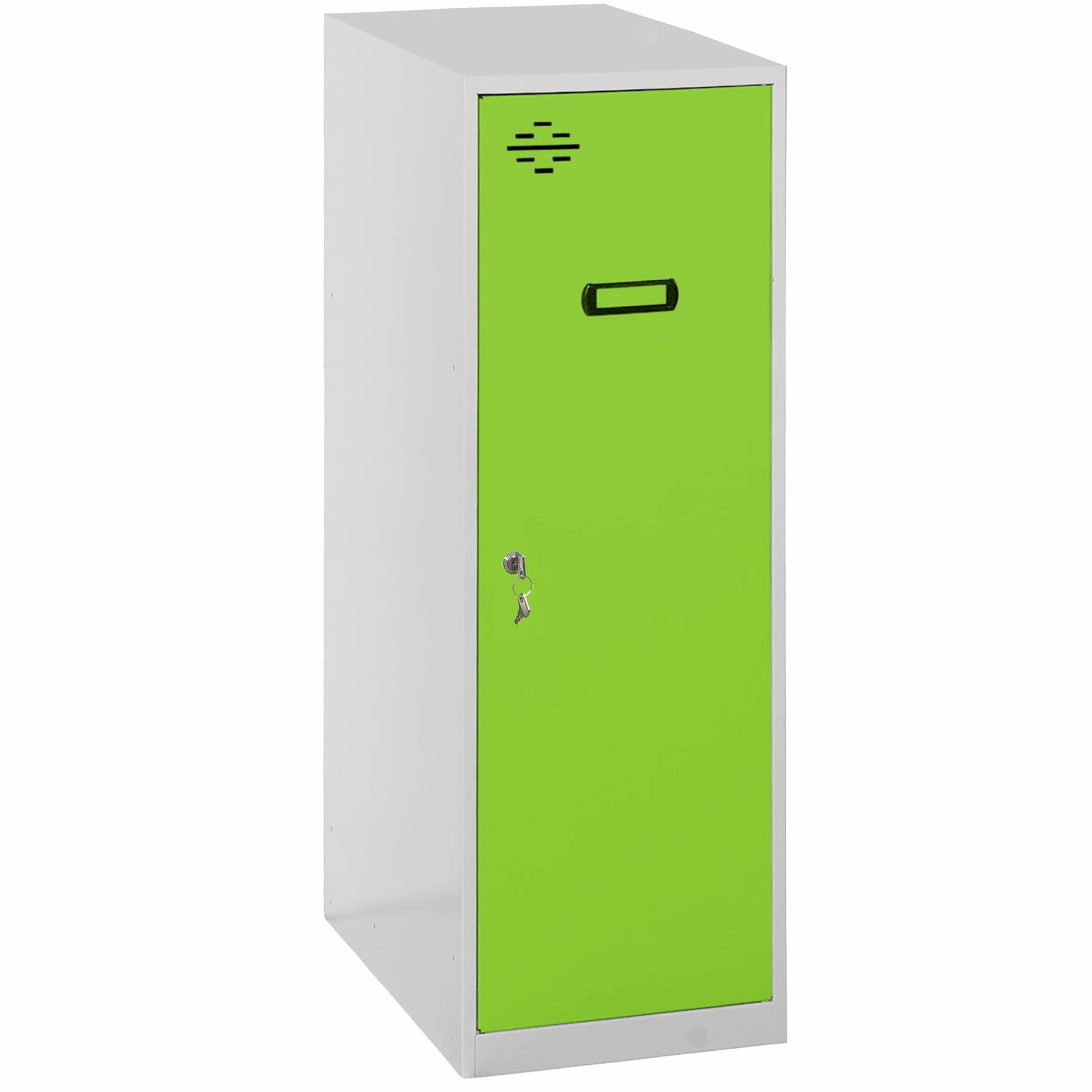 SimonRack Armadietti Spogliatoio piccolo, 915x300x500 mm, Amario Metallico Piccolo, Include Chiave, Grigio/Verde - Simonlocker