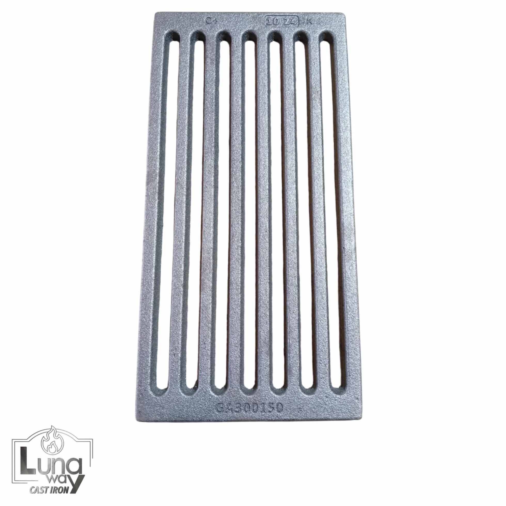 30 x 15 x 1 cm - Griglia per cenere in ghisa | Ottimizza il tiraggio camino | Resistente alte temperature | Facile pulizia, Qualità 100% ghisa by LUNA WAY CAST IRON