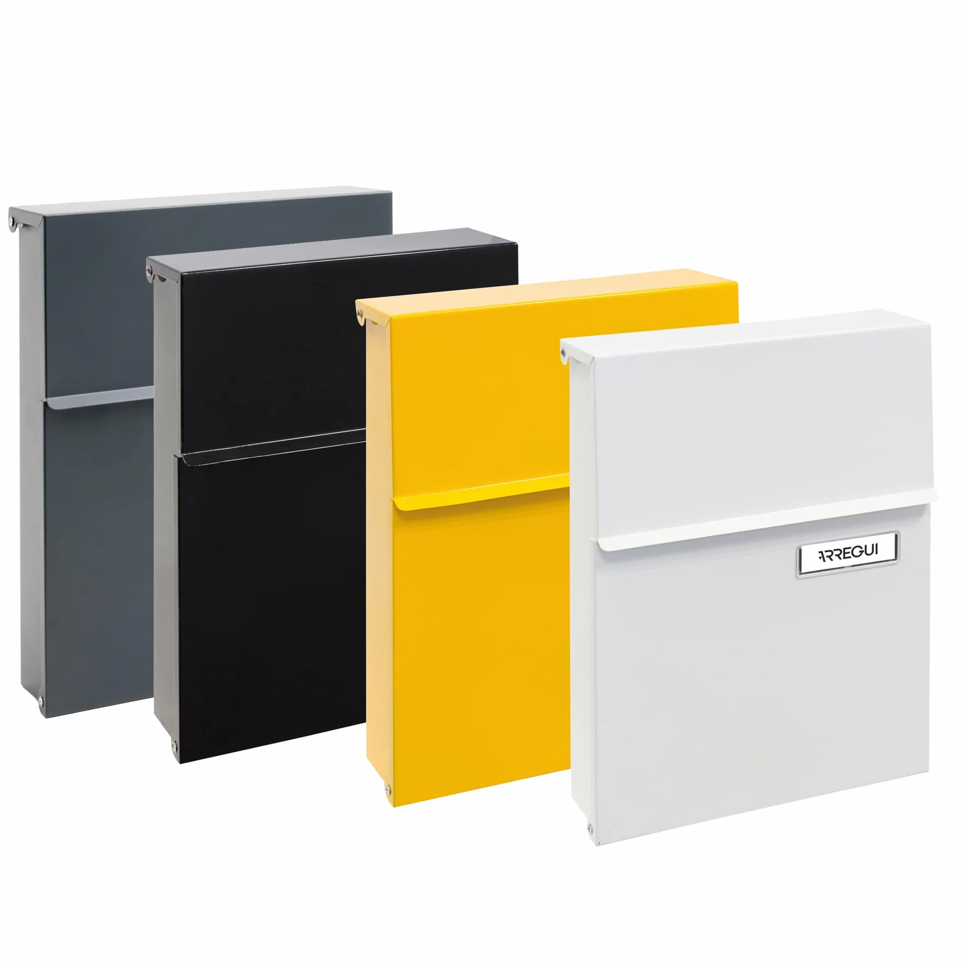 ARREGUI Line E6801 Cassetta Postale Individuale Acciaio, Parete, Serratura, Dimensione S DIN A5, Bianco