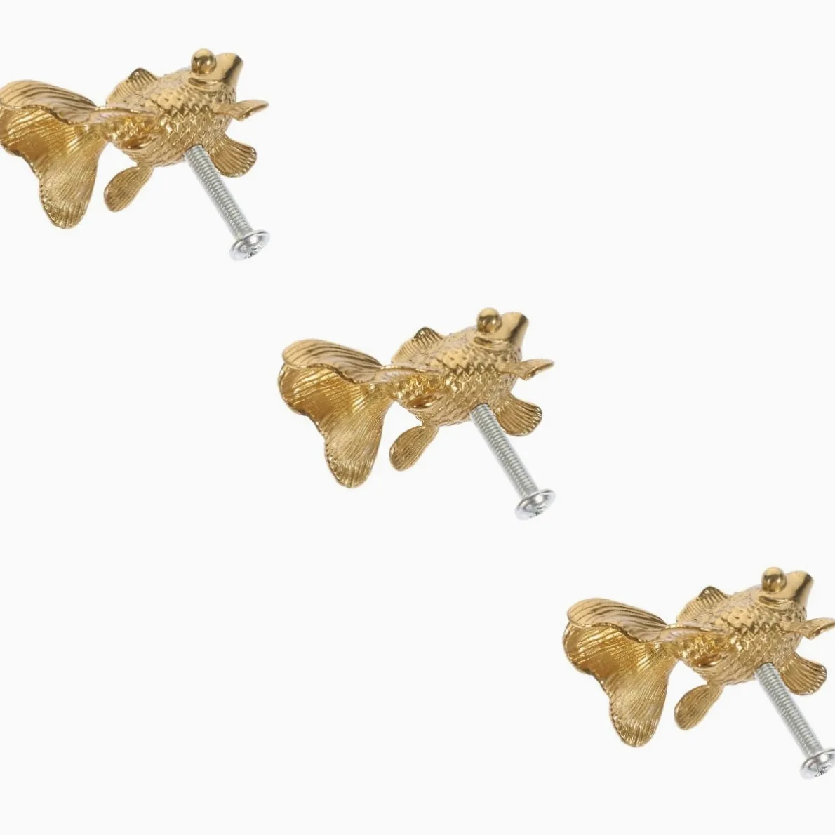 Uonlytech Pomelli Decorativi in ​​metallo Per Mobili Cassetti E Mobili in Ottone 3 Pezzi