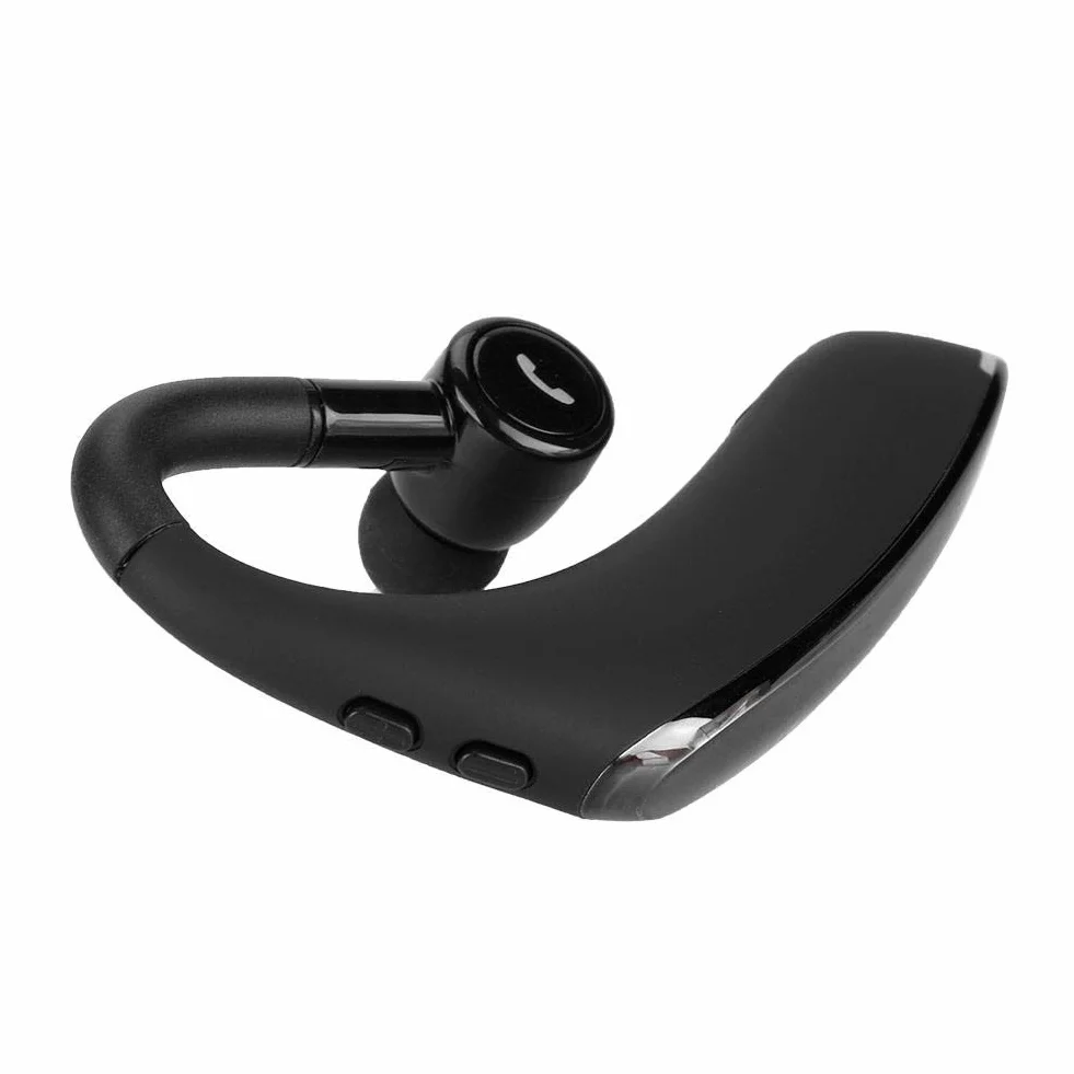 Denash Auricolare Stereo Bluetooth 5.0 Singolo, Cuffia Auricolare Wireless Professionale con Microfono, Auricolare F900 Chiamata a Mani libere