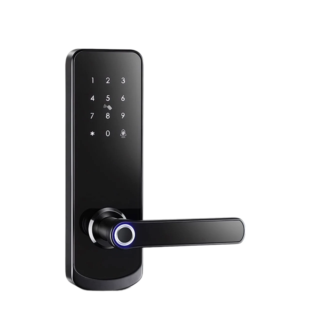 Serratura Smart, Blocco biometrico dell'impronta Digitale Tuya, fechadura eletronica Digital cerradura Inteligente Serratura della Porta della casa Intelligente(50)