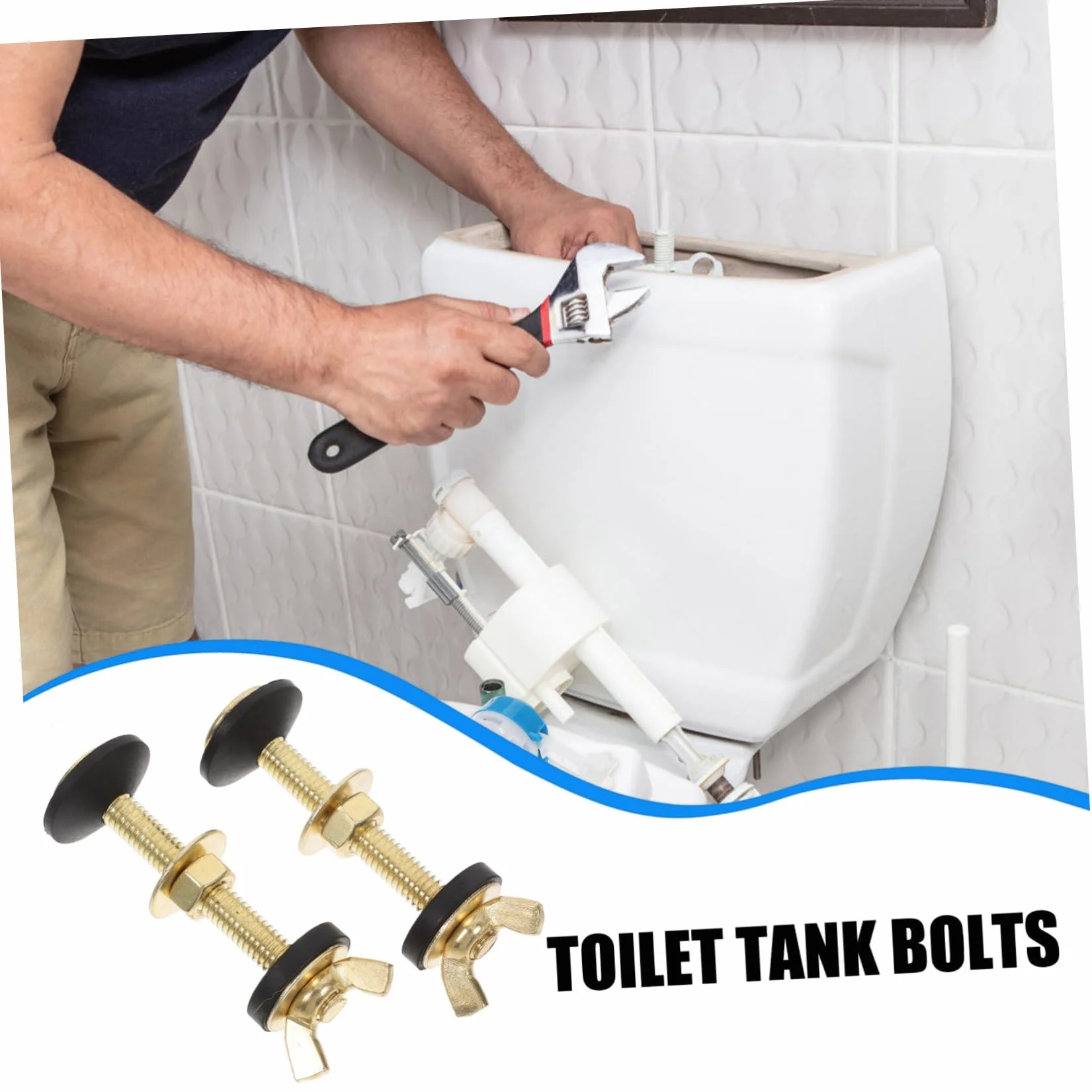 Kit Bulloni Per Serbatoio Del Wc Guarnizioni in Gomma Fissaggio Water