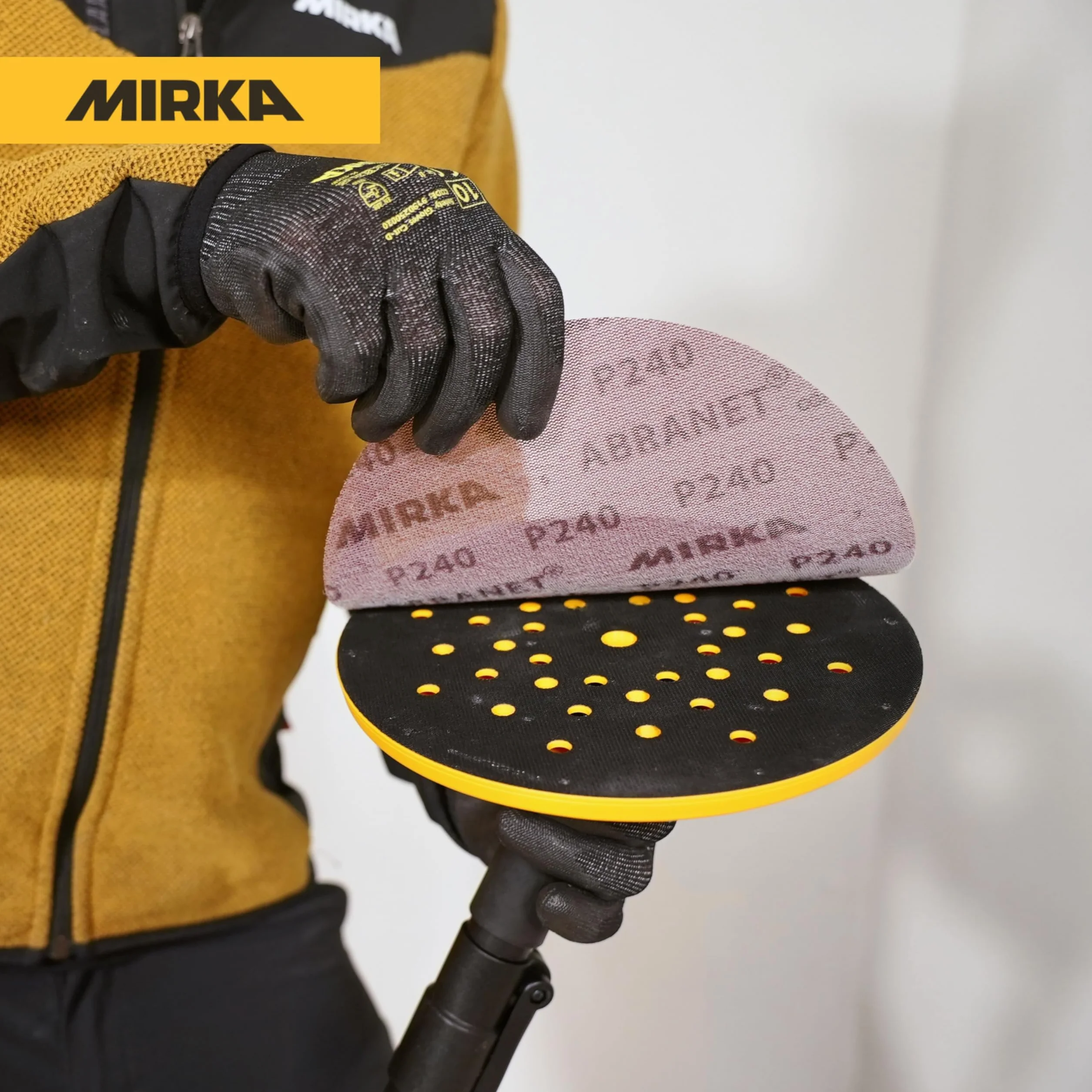 Mirka DecoSander levigatrice senza polvere 80x230mm Ø225mm tampone levigatura asta telescopica