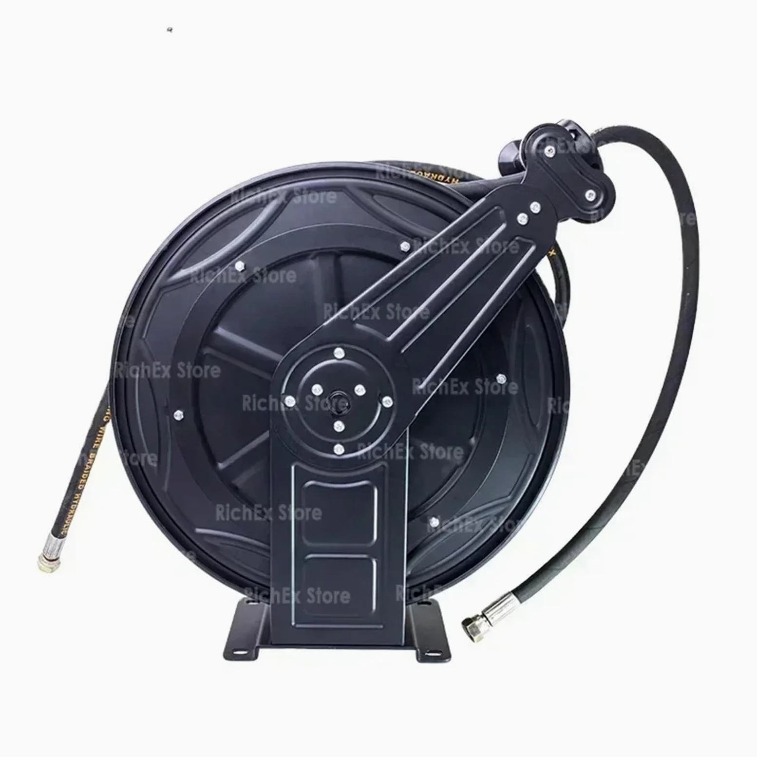 Avvolgicavo, Avvolgitubo in Metallo Retrattile Automatico da Giardino, Montaggio a Parete, in Acciaio Inox, for Lavaggio Auto ad Alta Pressione, avvolgitubo
